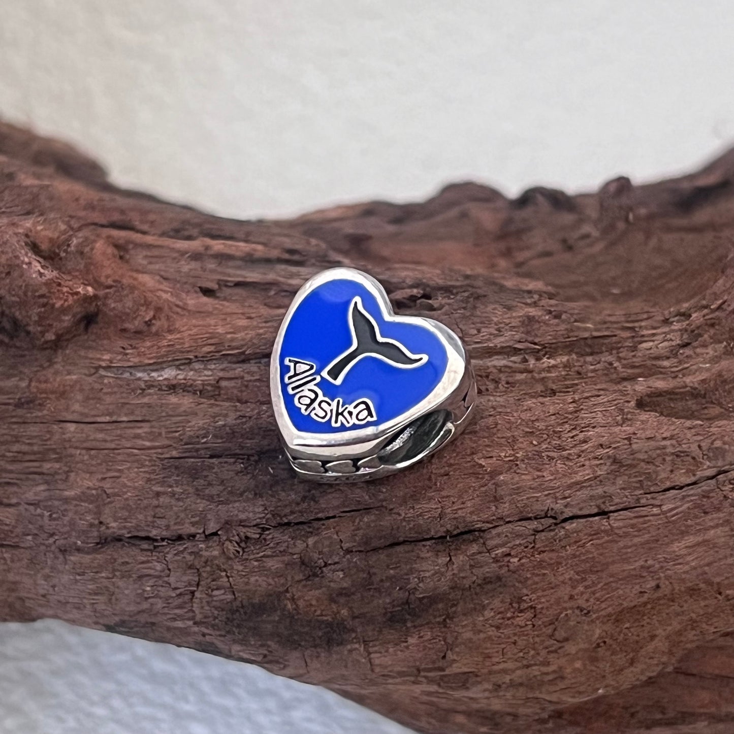 Alaska Totem Exclusive Heart Bead Charm for Pandora Bracelet