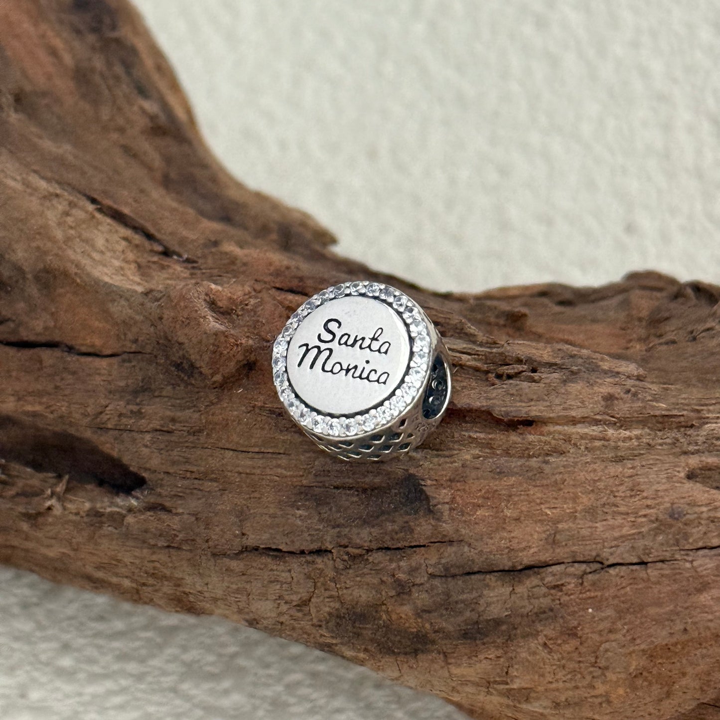 Santa Monica Beach Exclusive Bead Charm S925 Silver for Pandora Bracelet