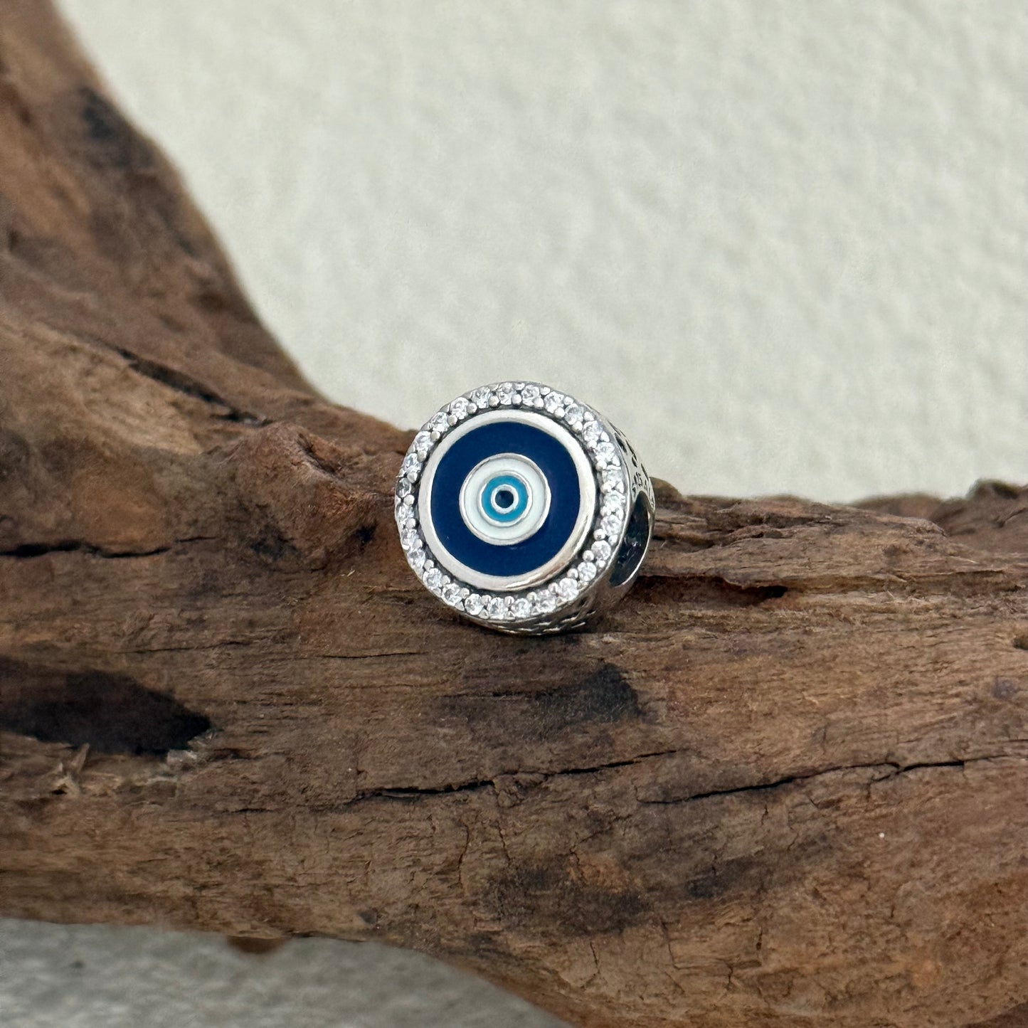 Evil Eye Double Sided Exclusive Bead Charm S925 Silver for Pandora Bracelet