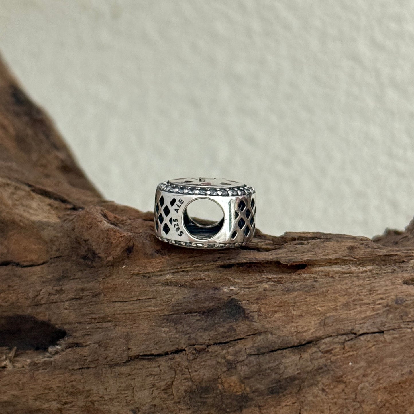 Vegas Player Exclusive Bead Charm S925 Silver for Pandora Bracelet