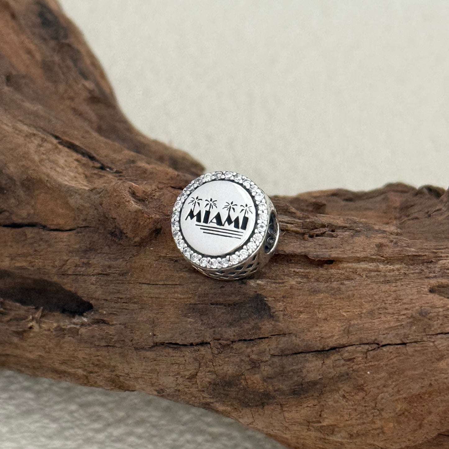 Miami Palm Exclusive Bead Charm S925 Silver for Pandora Bracelet