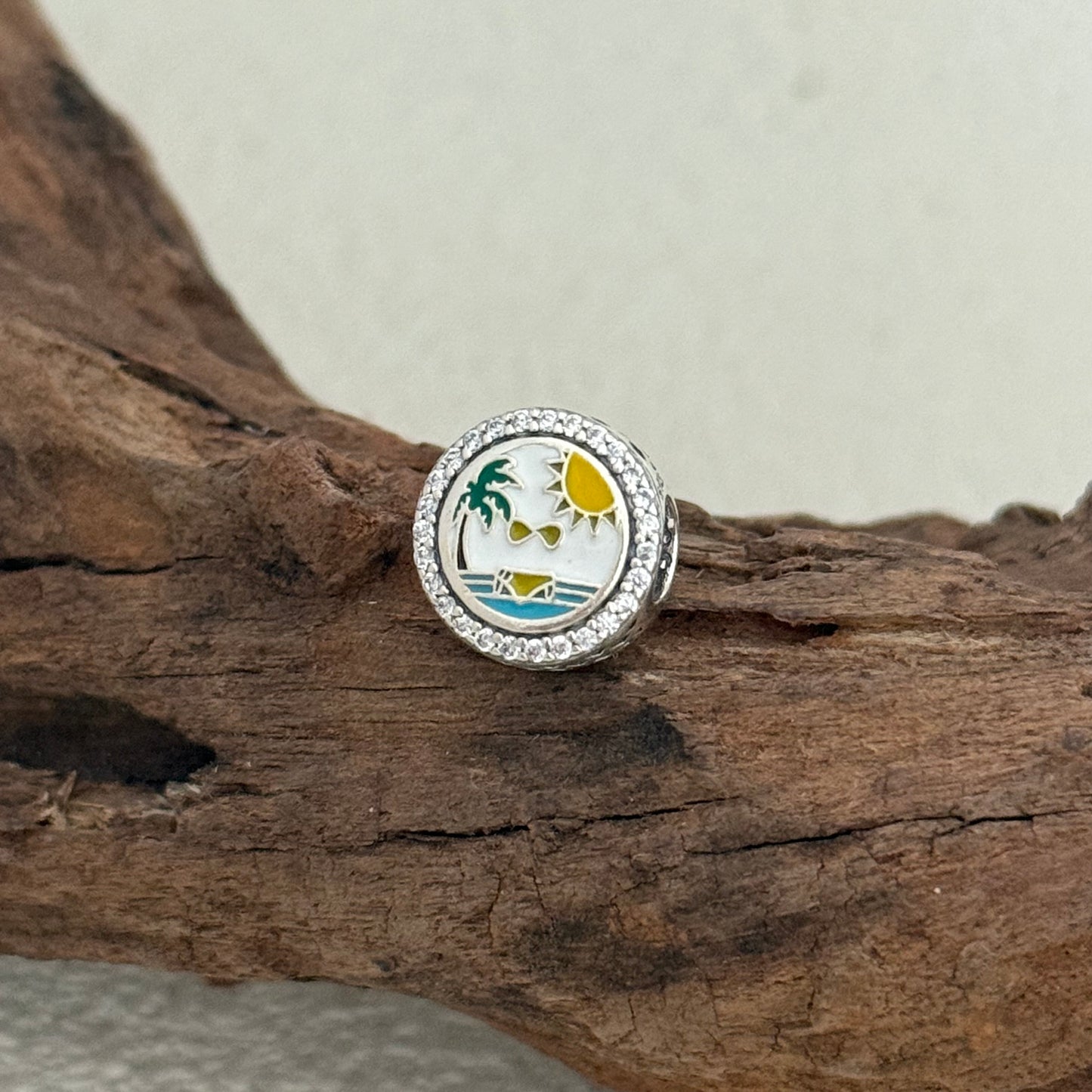Swimsuit Curacao Exclusive Bead Charm S925 Silver for Pandora Bracelet