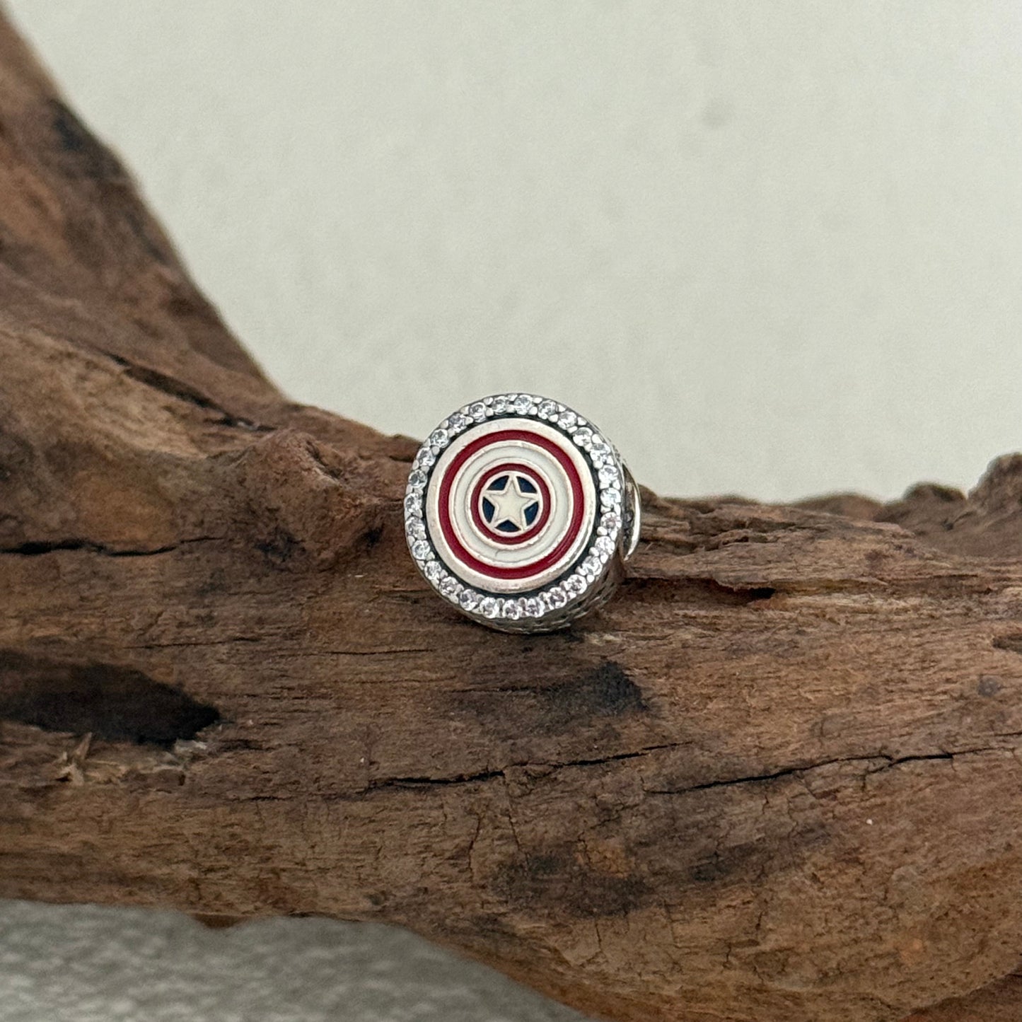 Marvel The Avengers Captain America Exclusive Bead Charm S925 Silver for Pandora Bracelet