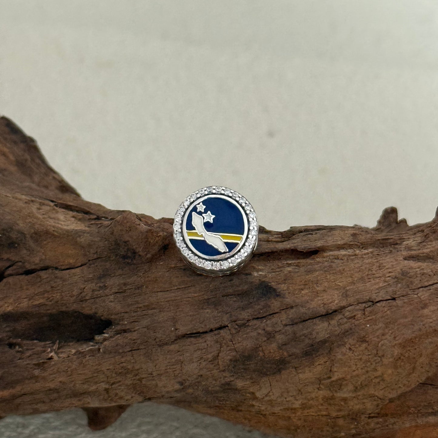 Curacao Map Exclusive Bead Charm S925 Silver for Pandora Bracelet