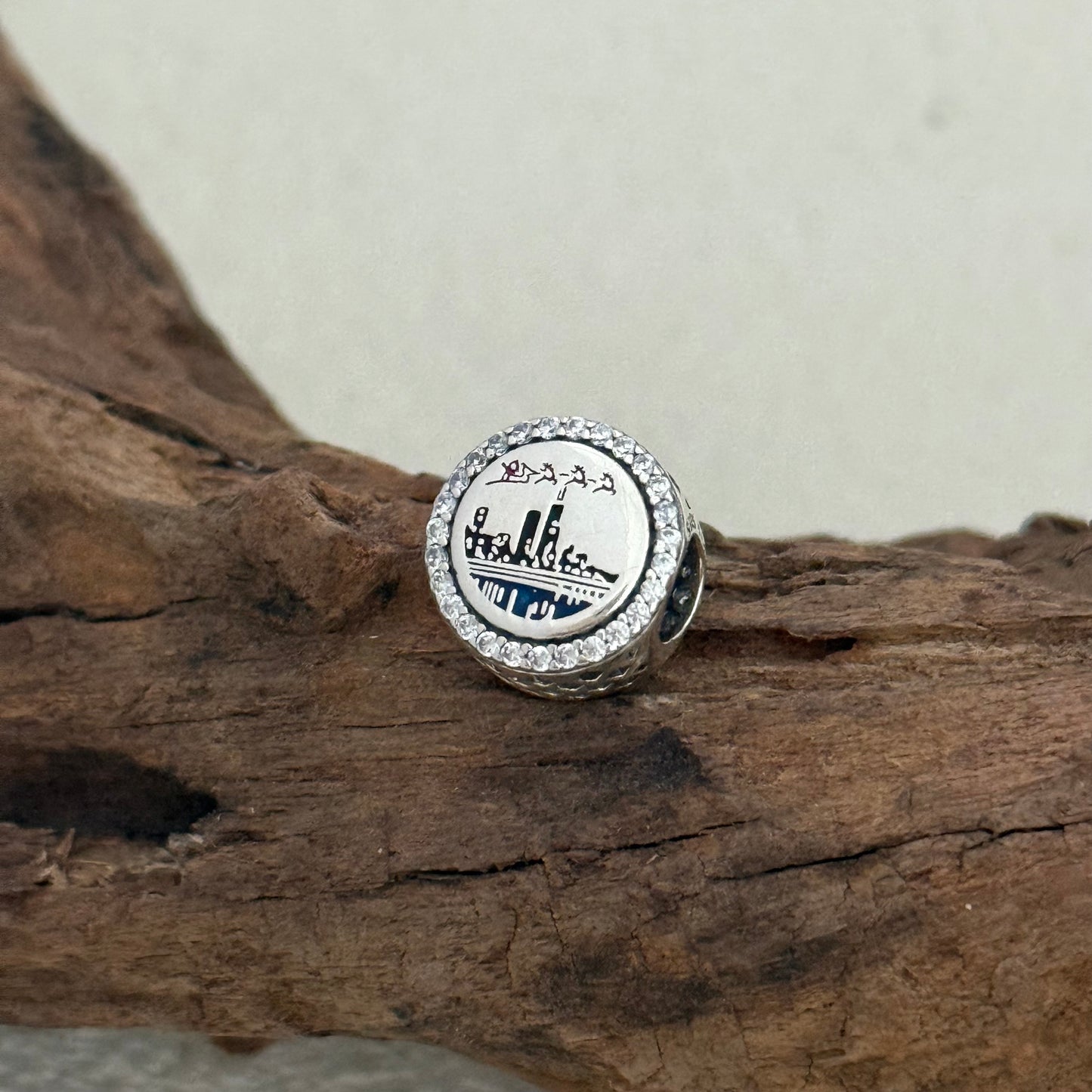 Greetings From Chicago Exclusive Bead Charm S925 Silver for Pandora Bracelet