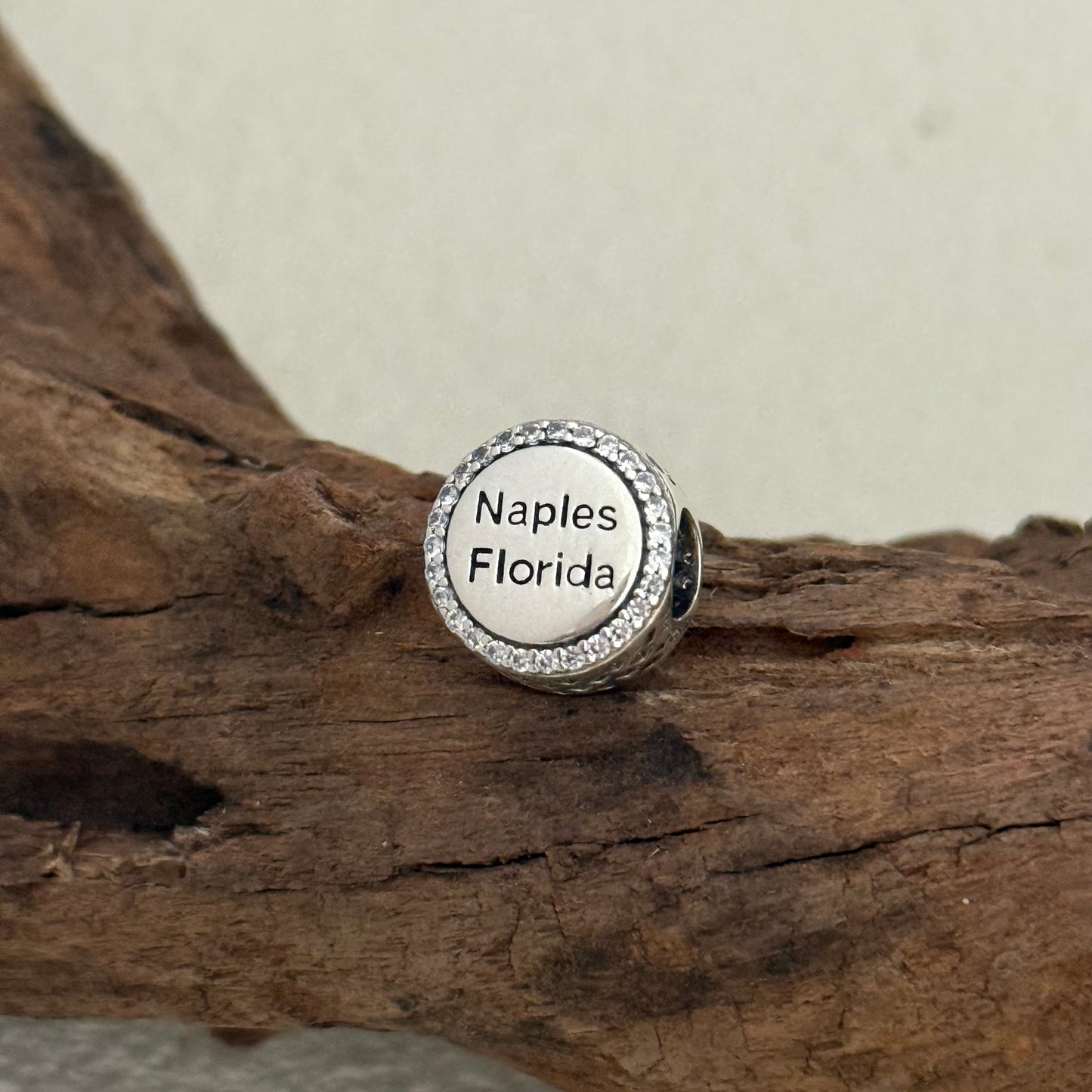 Naples Florida Exclusive Bead Charm S925 Silver for Pandora Bracelet