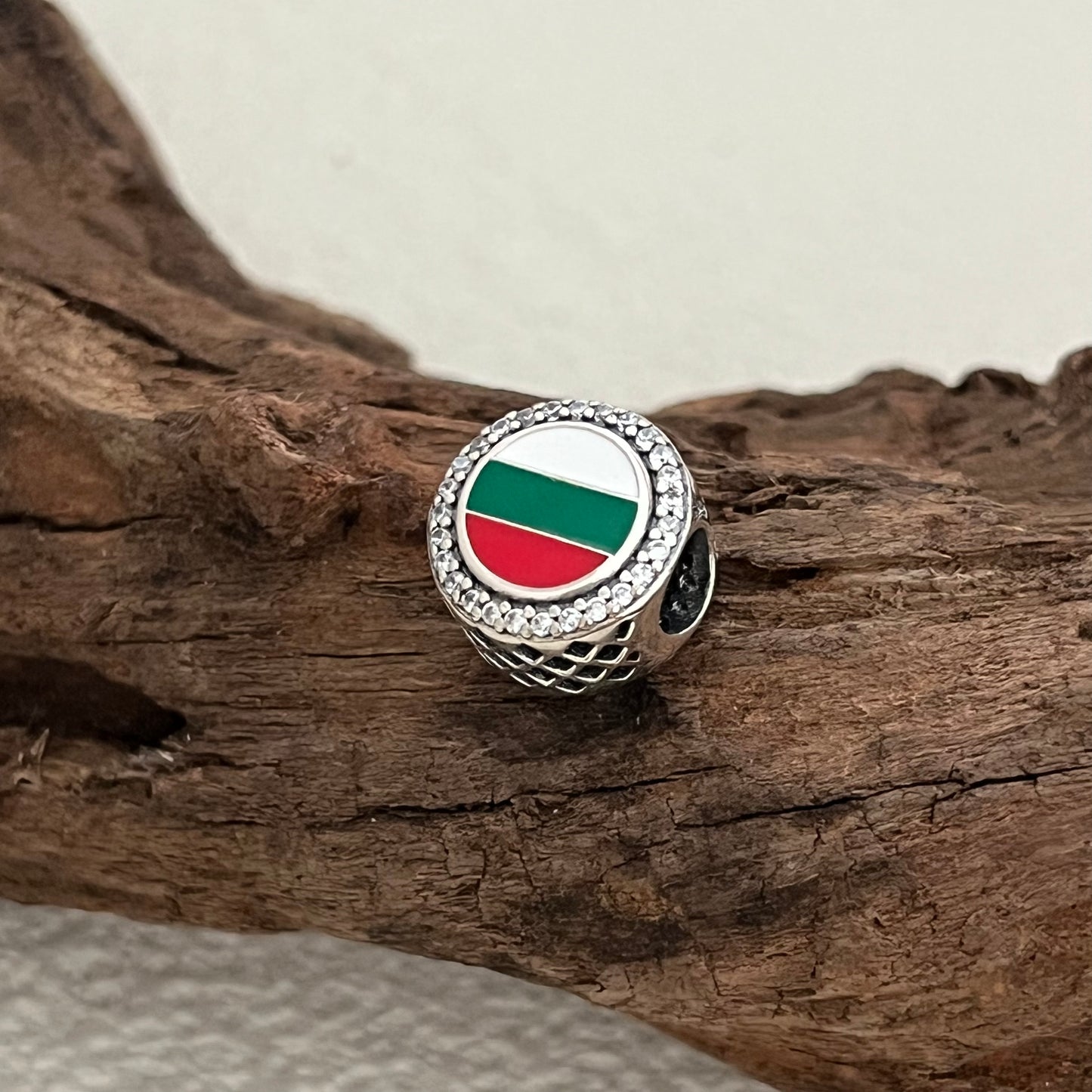 Bulgaria Flag Exclusive Bead Charm for Pandora Bracelet