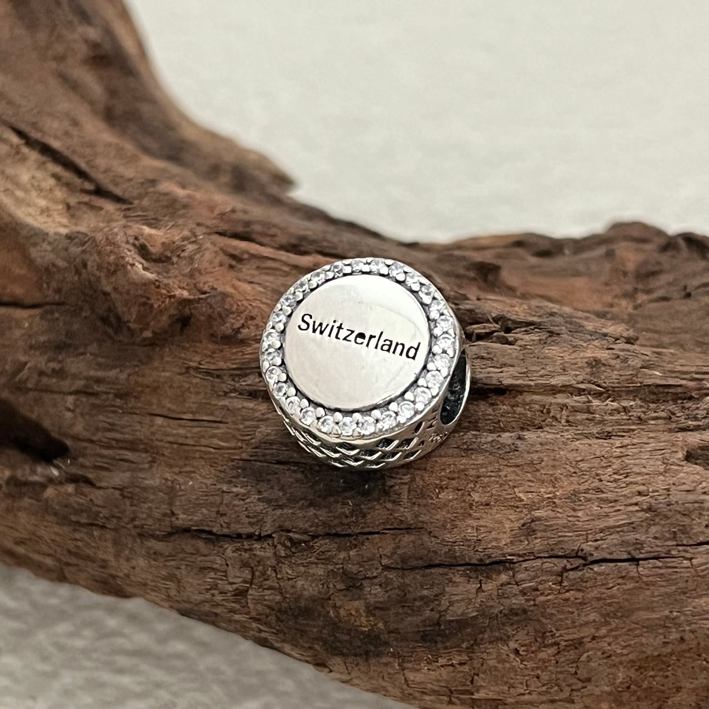 Switzerland Flag Exclusive Bead Charm for Pandora Bracelet