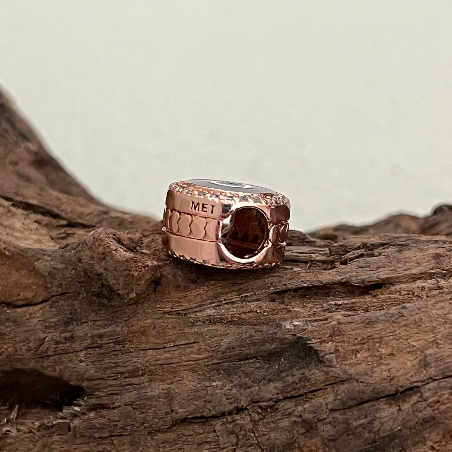 Evil Eye Exclusive Bead Charm Rose Gold Plating for Pandora Bracelet