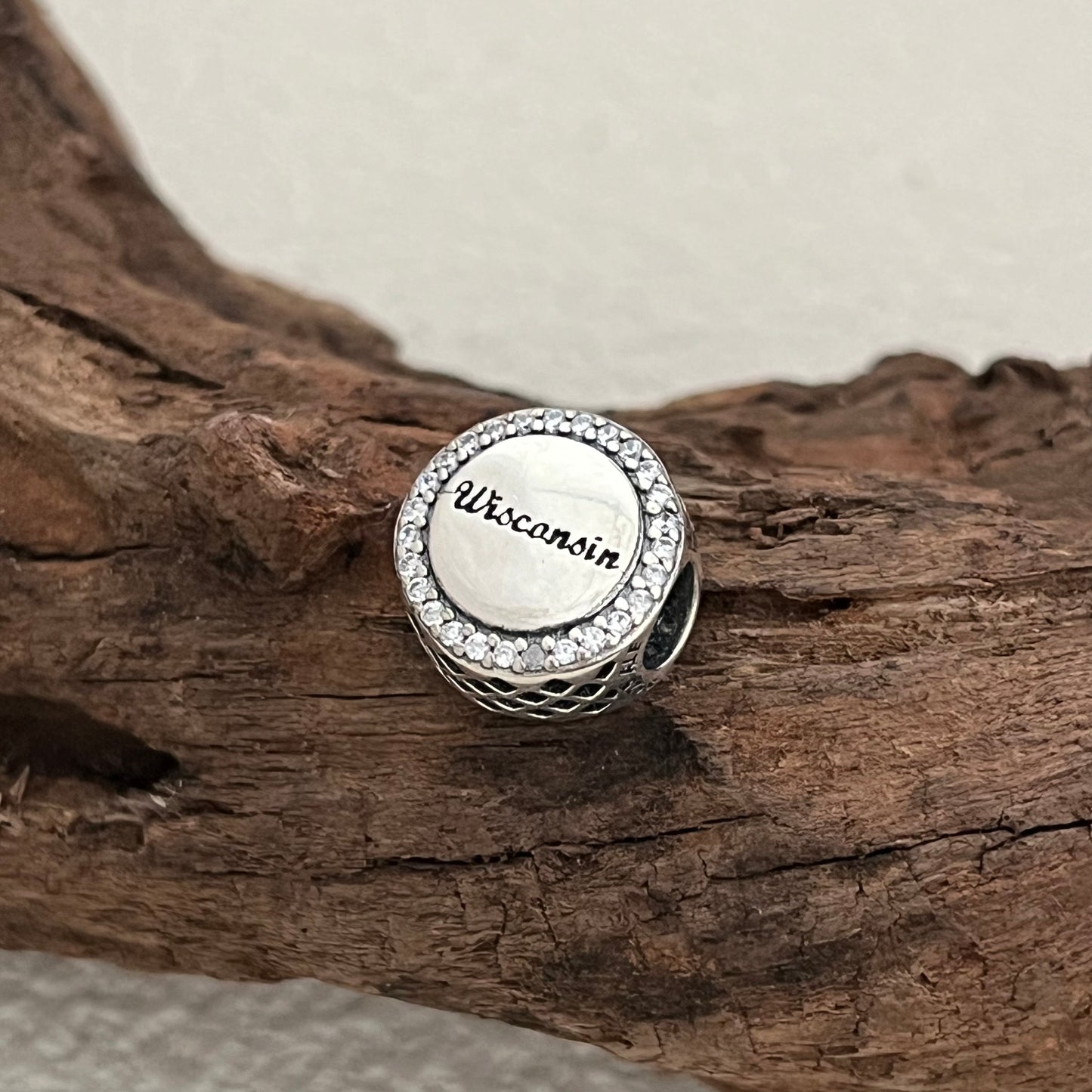 Pandora Wisconsin Map Exclusive Bead Charm for Pandora Bracelet