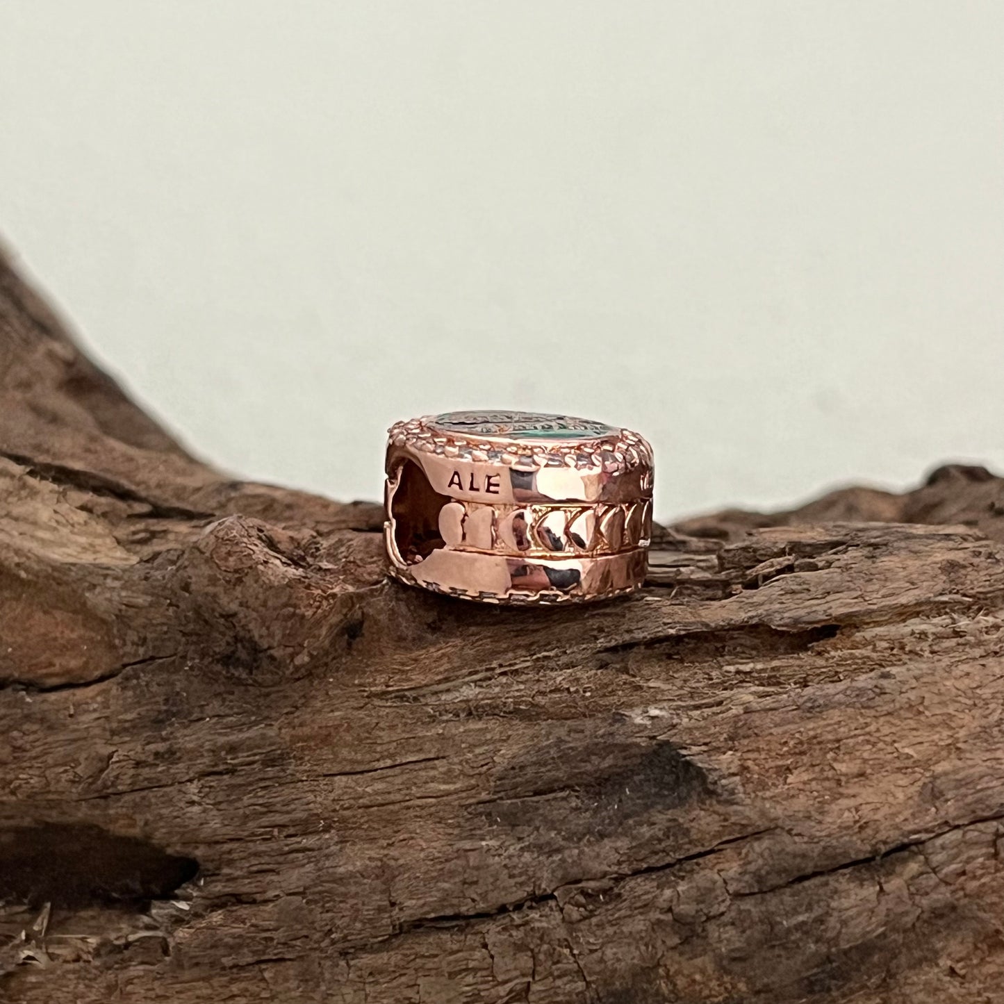 Pandora Ketchikan Alaska Exclusive Bead Rose Gold Plate Charm for Pandora Bracelet