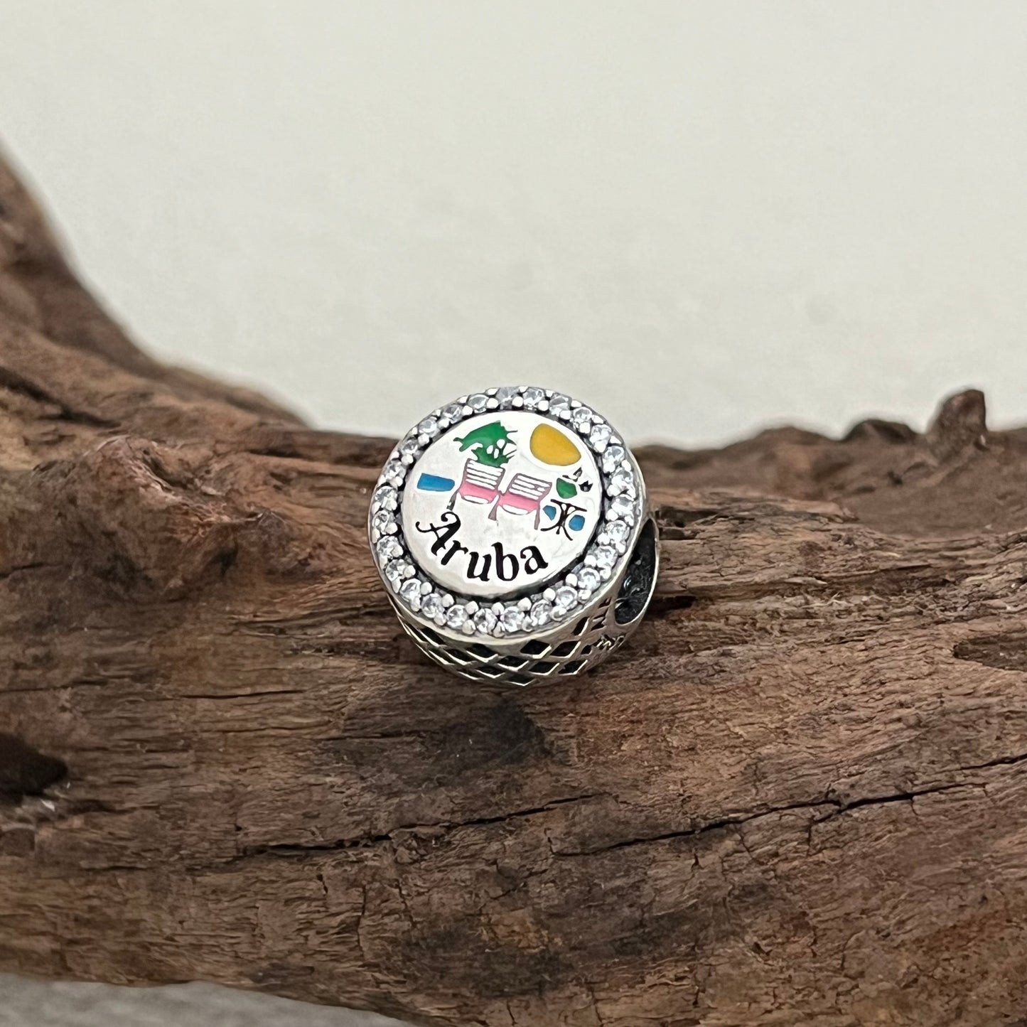 Pandora Aruba Flamingo Beach Exclusive Bead Charm for Pandora Bracelet