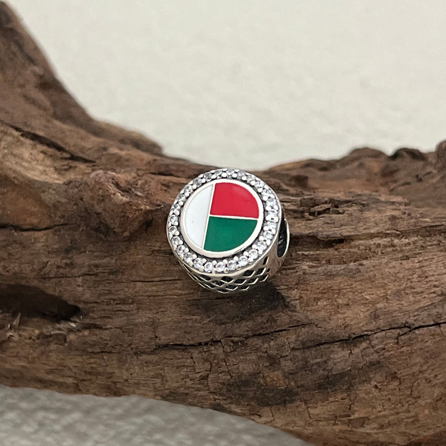 Pandora Madagascar Flag Exclusive Bead Charm for Pandora Bracelet