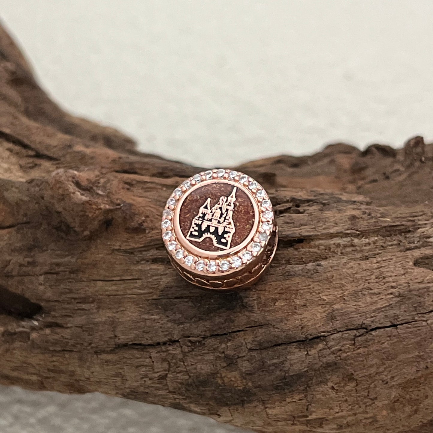 Pandora Fantasy Castle Exclusive Bead Rose Gold Plate Charm for Pandora Bracelet