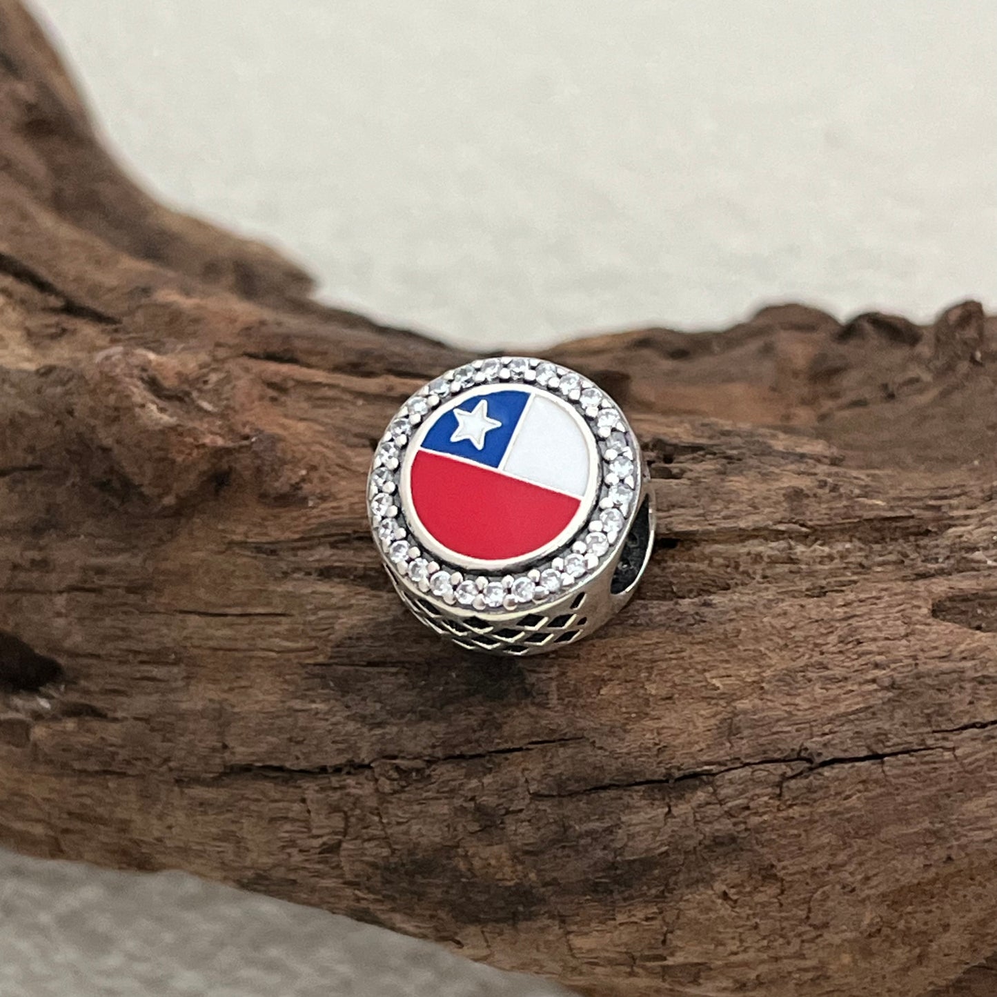 Pandora Chile Flag Exclusive Bead Charm for Pandora Bracelet