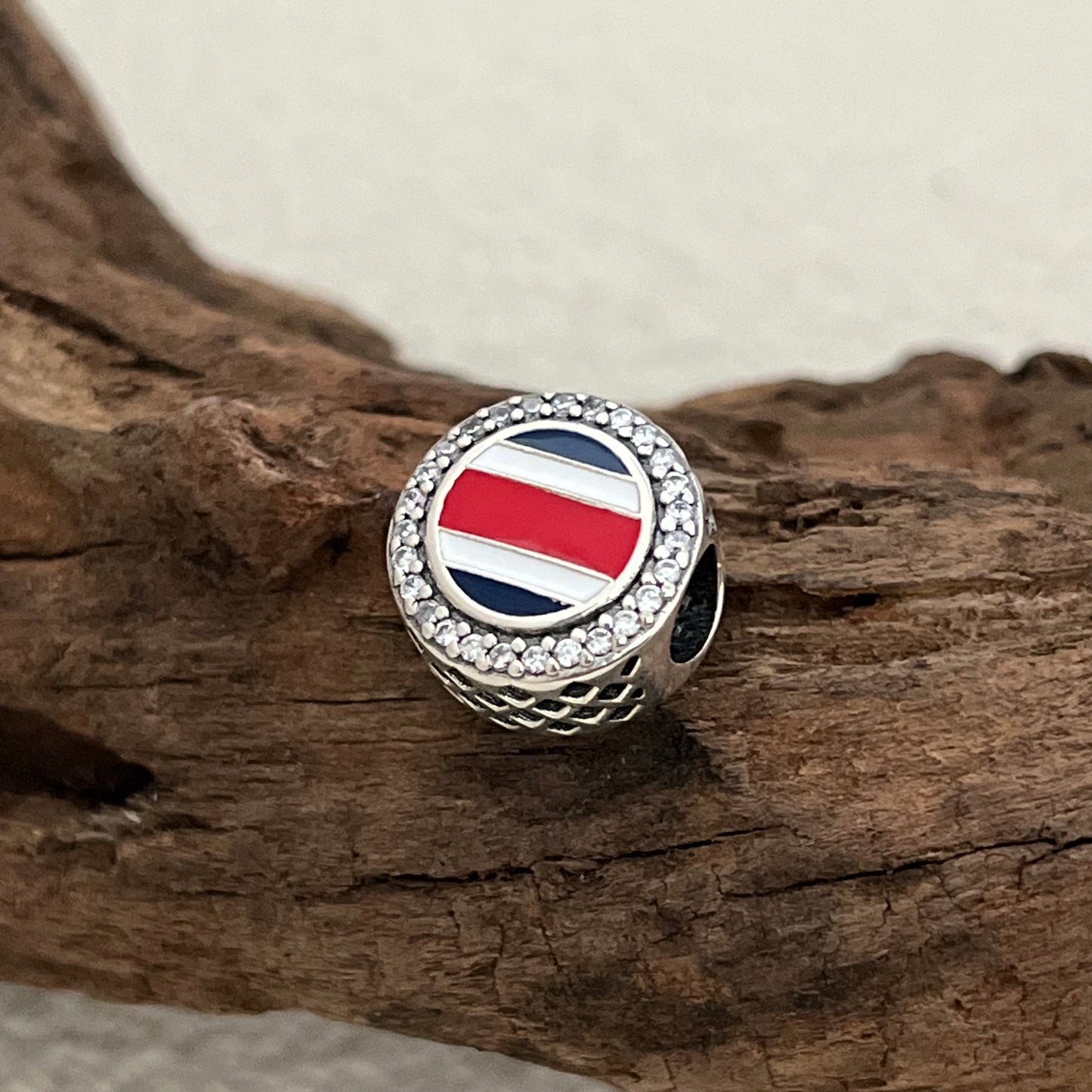 Pandora Costa Rica Flag Exclusive Bead Charm for Pandora Bracelet