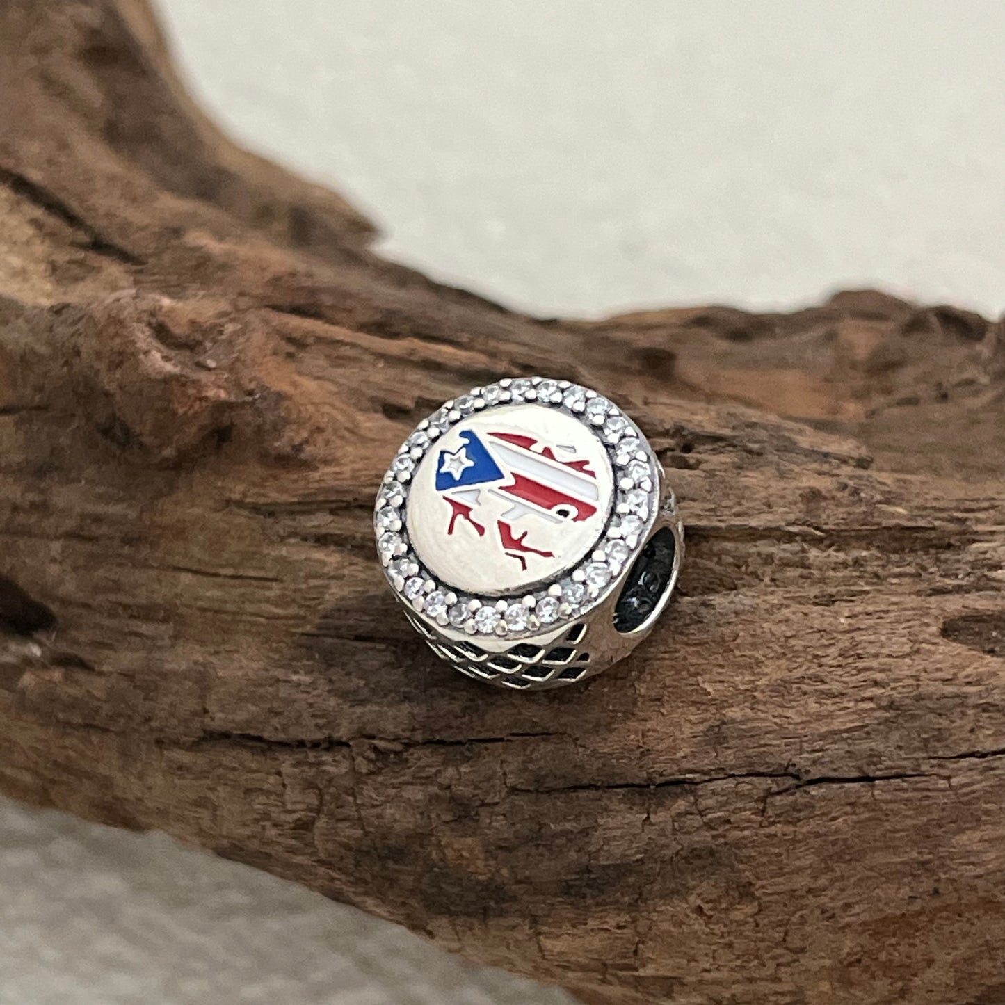 Pandora Puerto Rico Flag Frog Exclusive Bead Charm for Pandora Bracelet