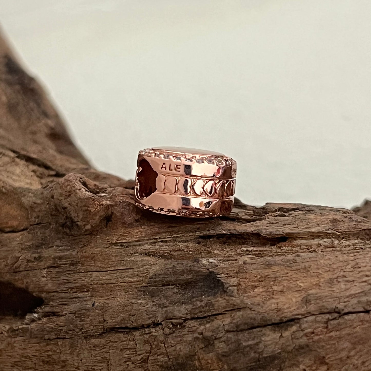 Pandora Nightfall Beach Exclusive Bead Rose Gold Plate Charm for Pandora Bracelet