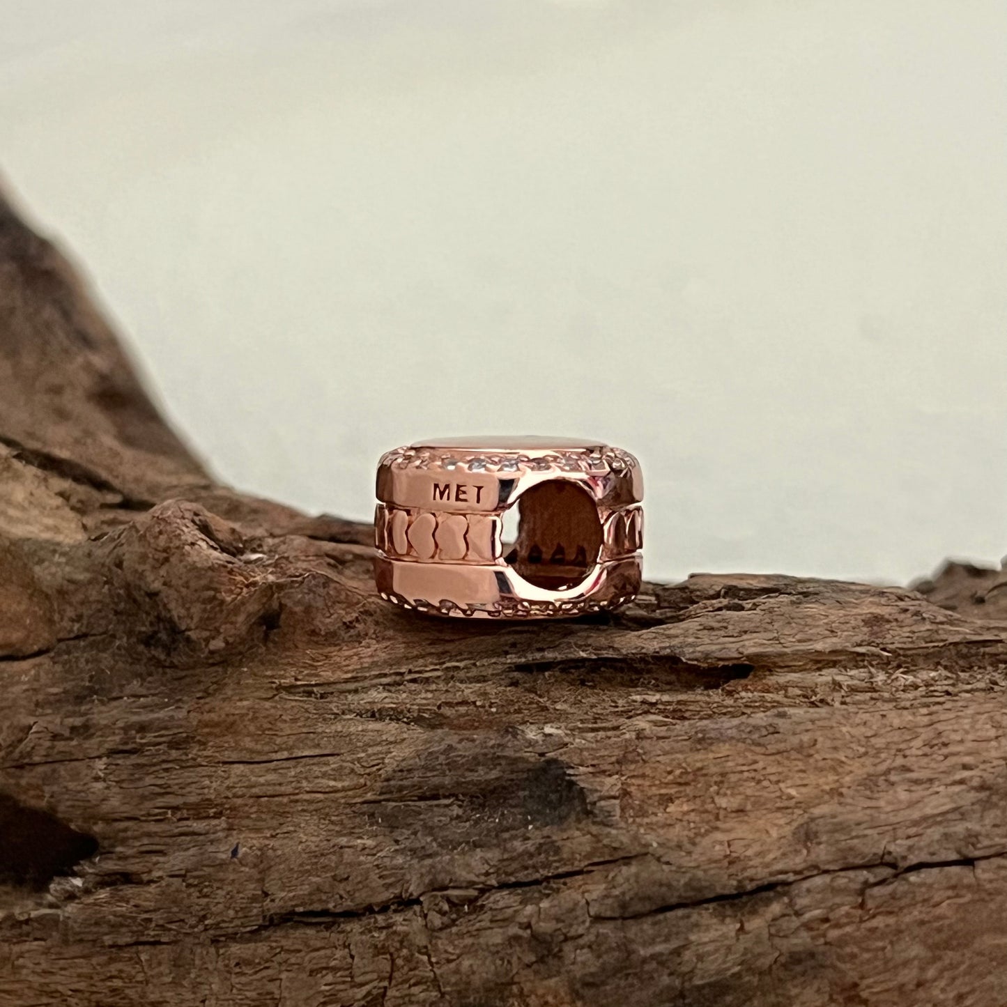 Pandora Nightfall Beach Exclusive Bead Rose Gold Plate Charm for Pandora Bracelet