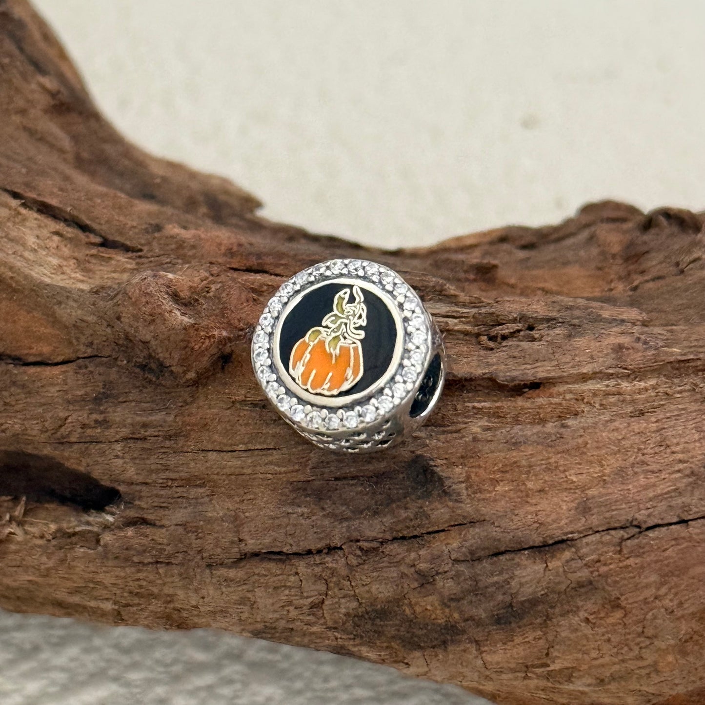 Pumpkin mickey Exclusive Bead Charm S925 Silver for Pandora Bracelet