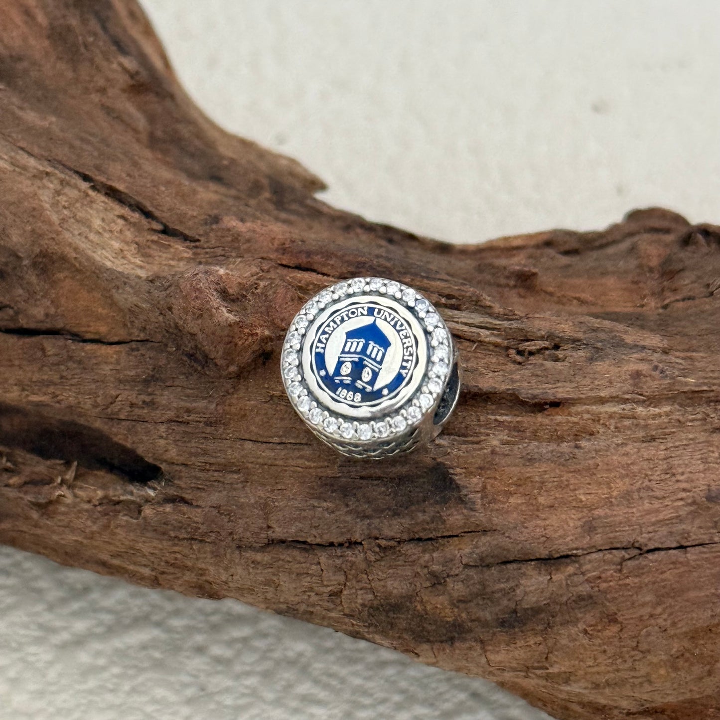 Hampton University Exclusive Bead Charm S925 Silver for Pandora Bracelet