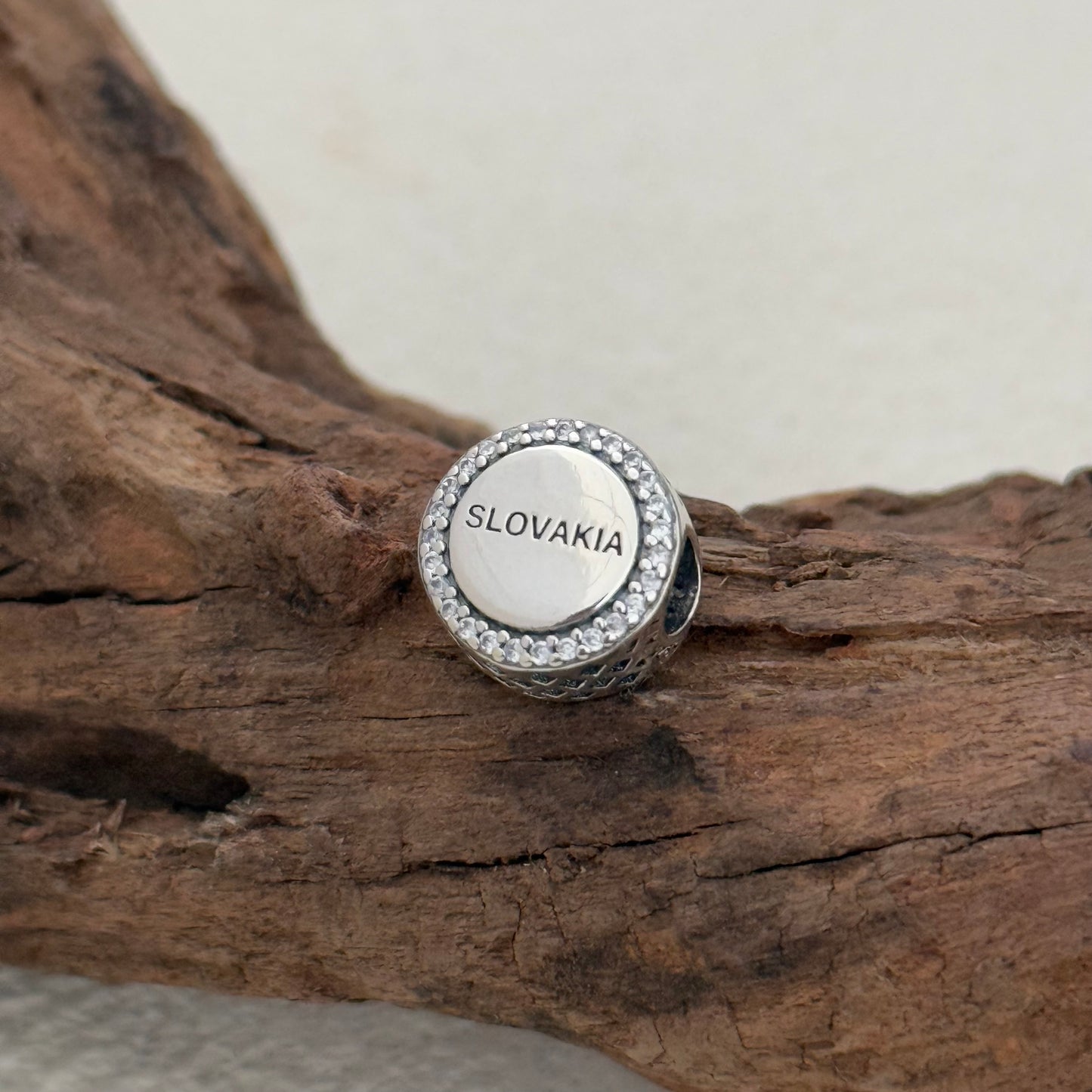 SLOVAKIA Flag Exclusive Bead Charm S925 Silver for Pandora Bracelet