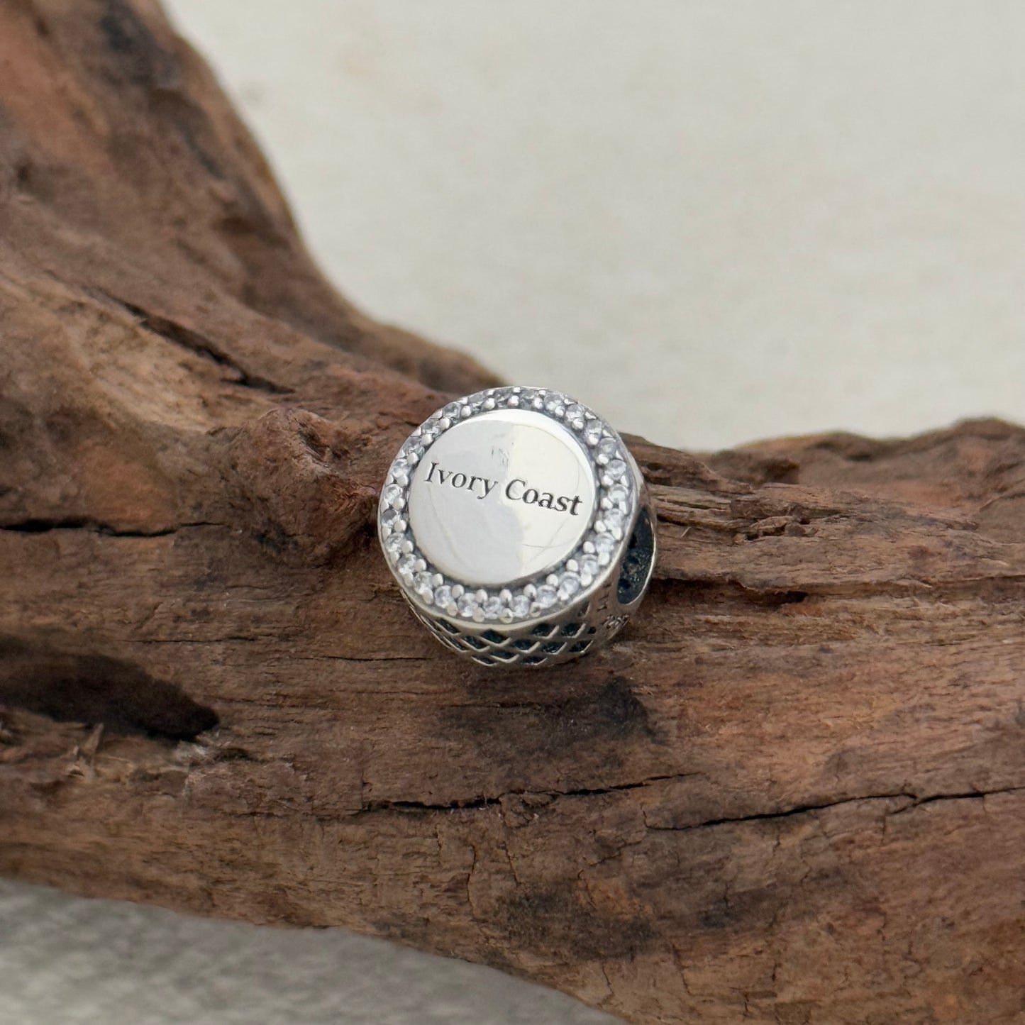 Ivory Coast Flag Exclusive Bead Charm S925 Silver for Pandora Bracelet