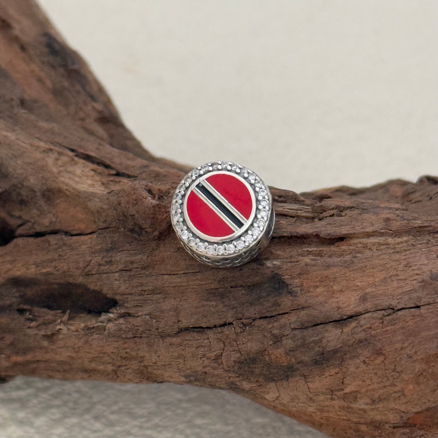 Trinidad and Tobago Flag Exclusive Bead Charm S925 Silver for Pandora Bracelet