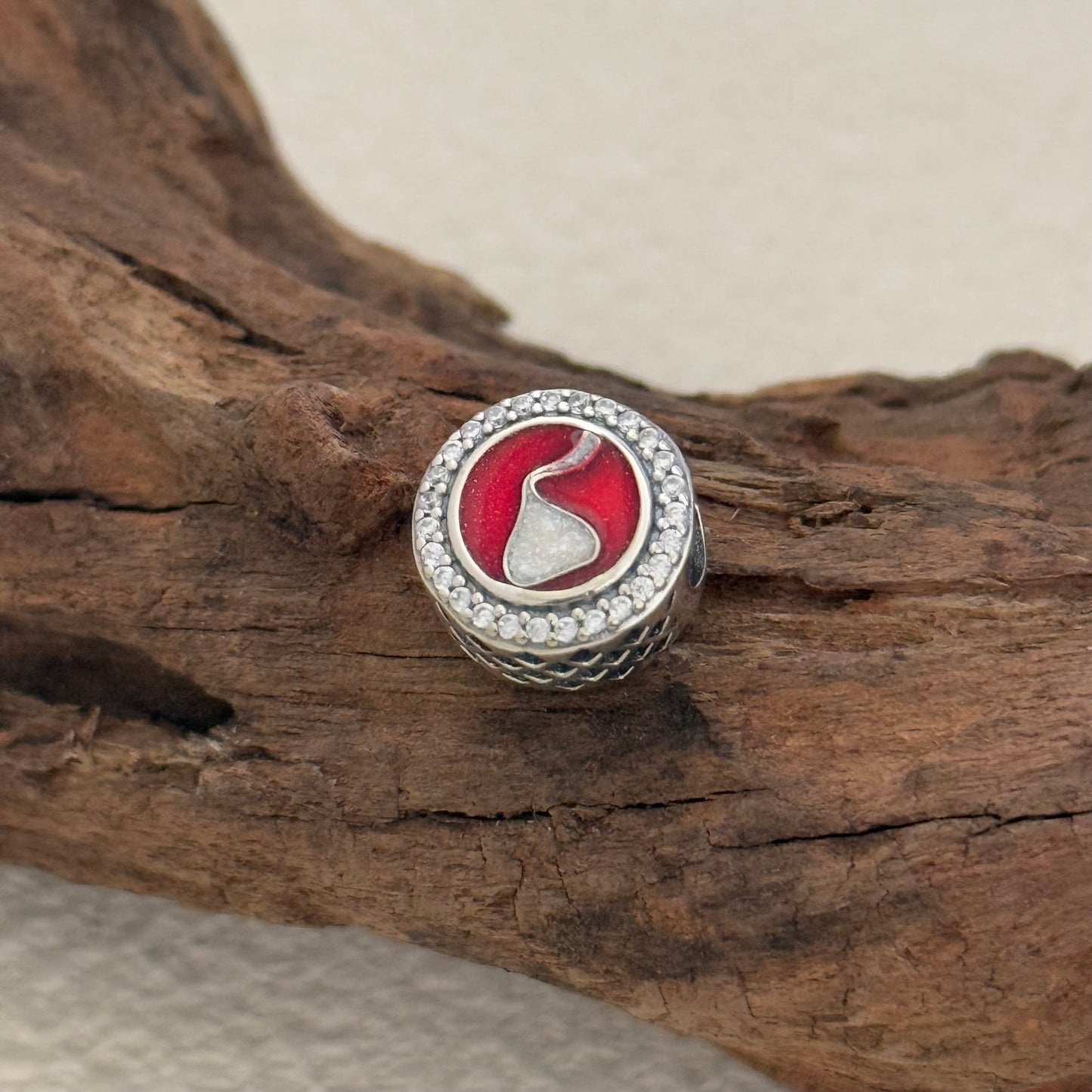 KISSES Chocolate Red Exclusive Bead Charm S925 Silver for Pandora Bracelet