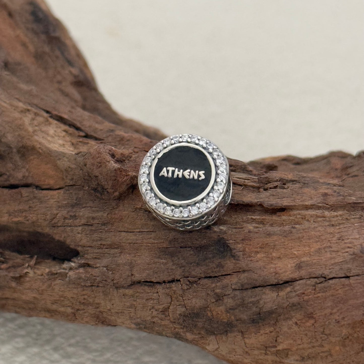 Greece Greek Charm of Goddess Athens Exclusive Bead Charm S925 Silver for Pandora Bracelet