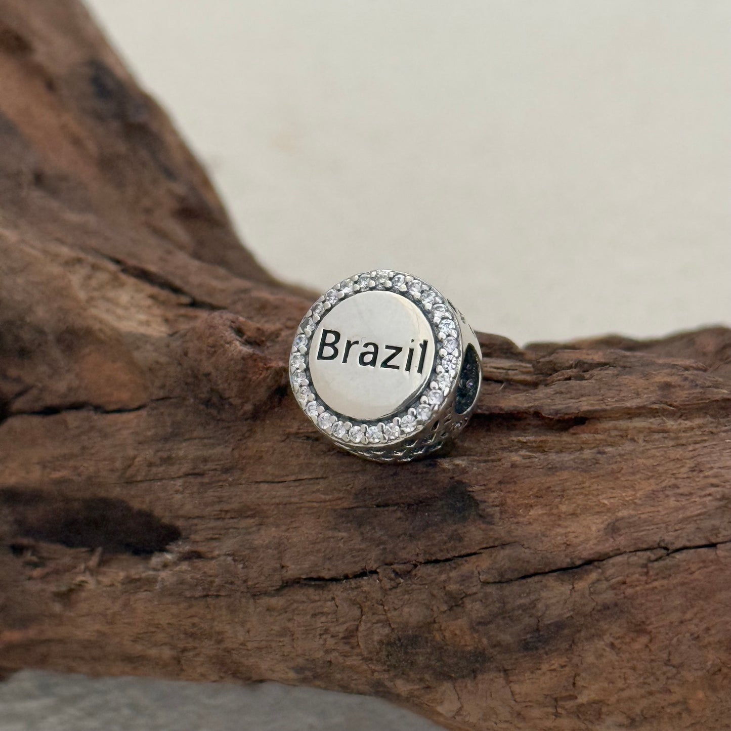 Brazil Flag Exclusive Bead Charm S925 Silver for Pandora Bracelet