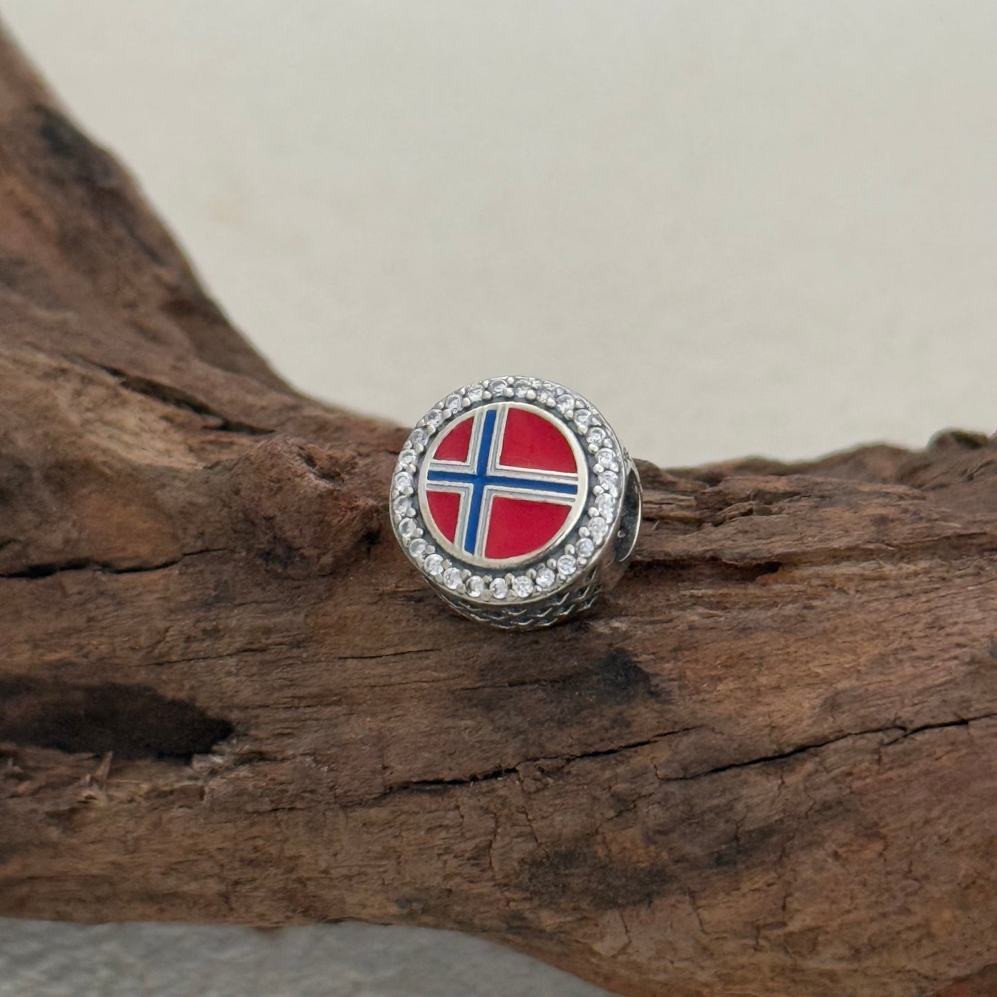Norway Flag Exclusive Bead Charm S925 Silver for Pandora Bracelet