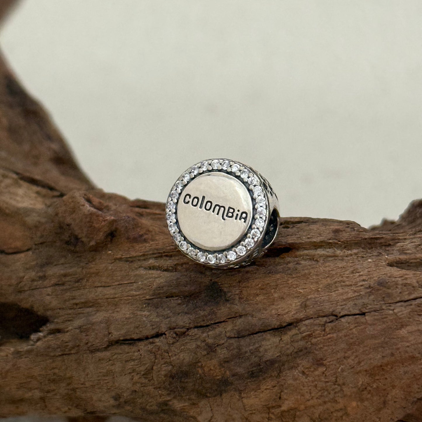 Colombia Exclusive Bead Charm S925 Silver for Pandora Bracelet