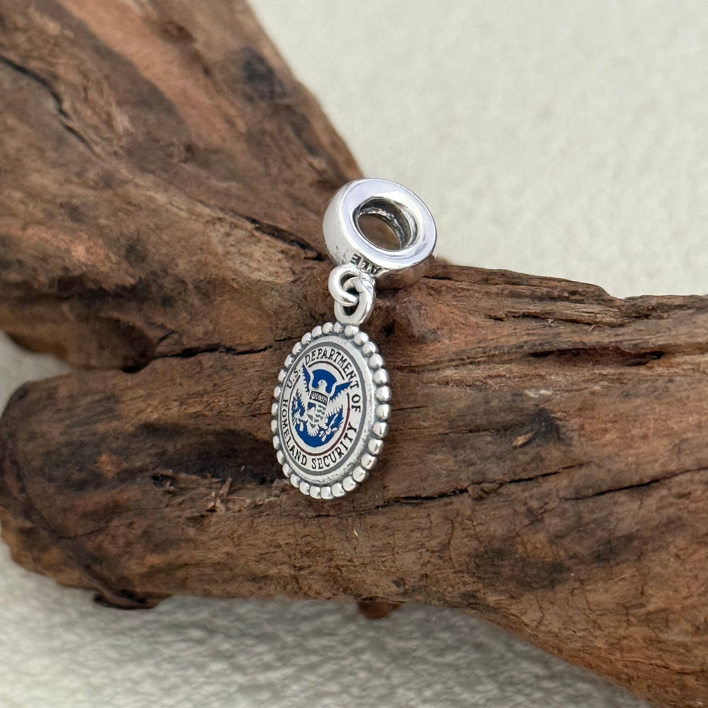 U.S. Department of Homeland security Micro chapter Exclusive Dangle Charm Pendant for Pandora Bracelet
