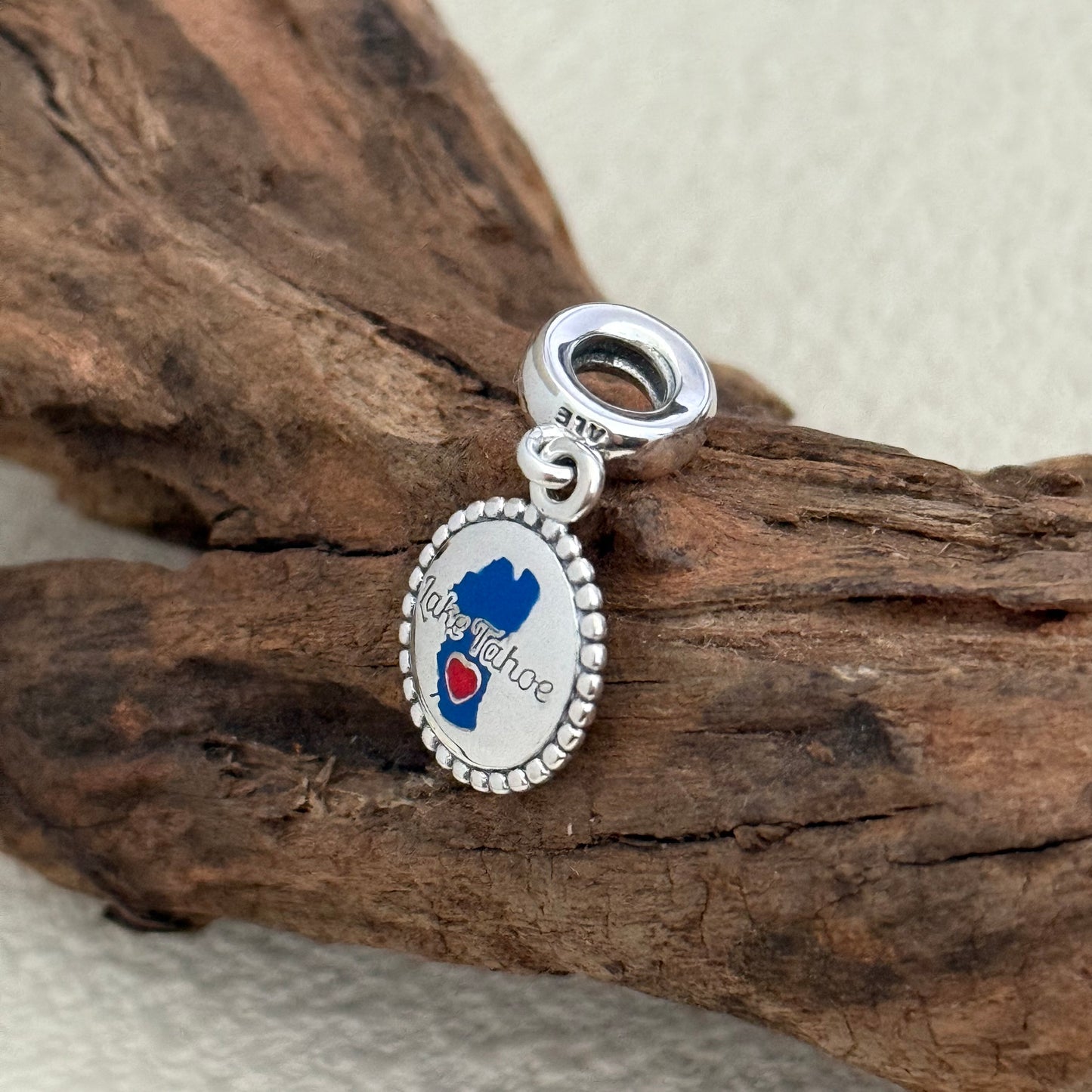 Lake Tahoe California Exclusive Dangle Charm Pendant for Pandora Bracelet