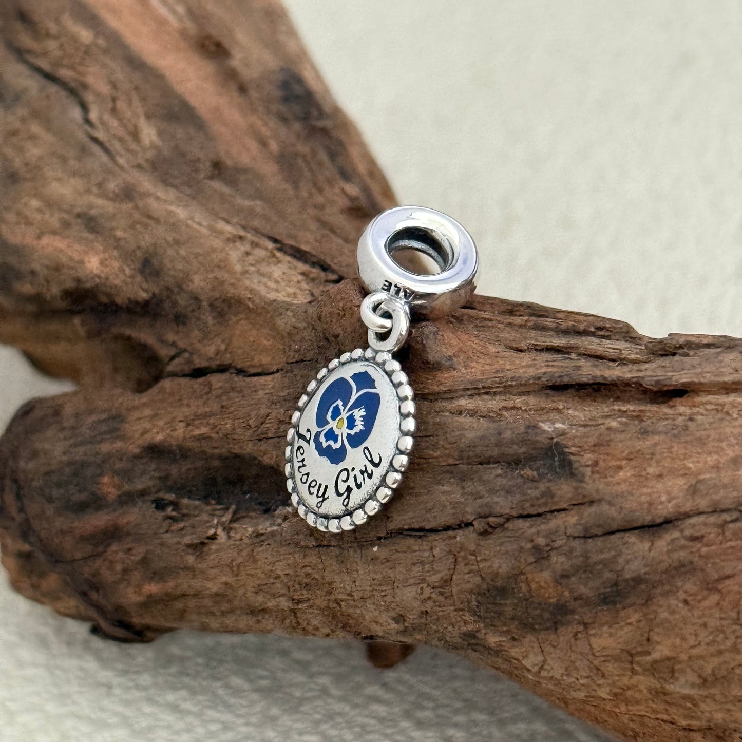 JERSEY GIRL Violet Exclusive Dangle Charm Pendant for Pandora Bracelet