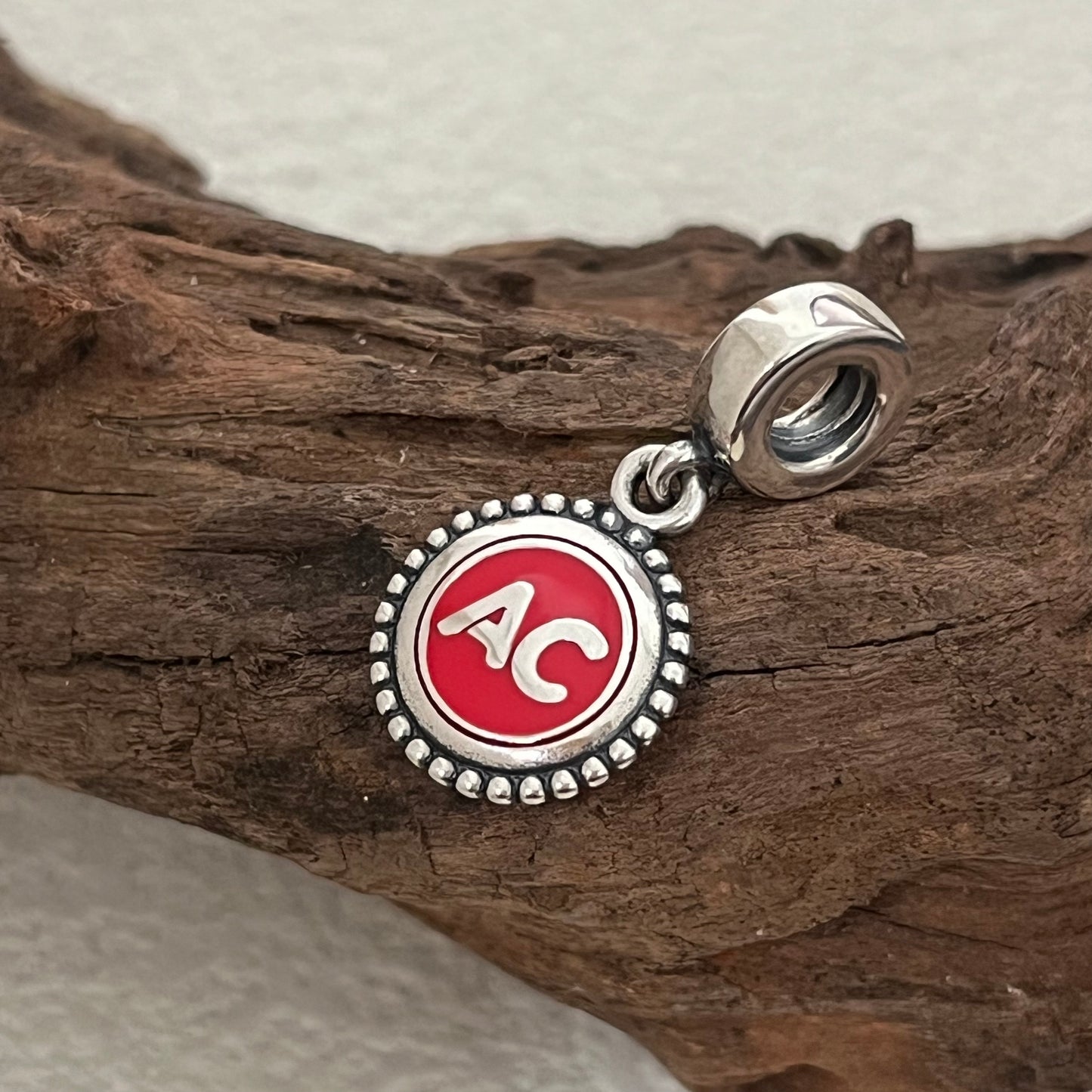 A C Logo Exclusive Dangle Charm Pendant for Pandora Bracelet