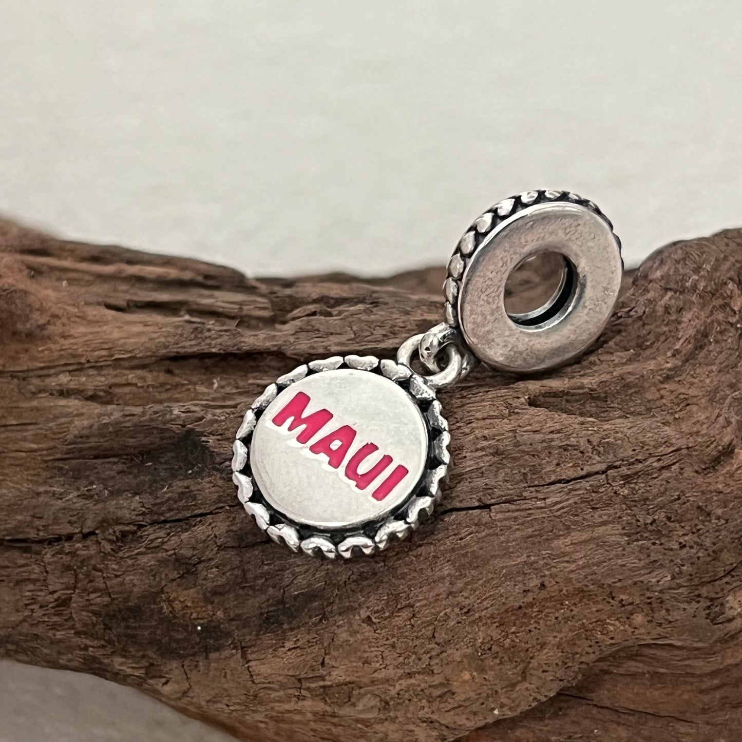 MAUI Sea wave Exclusive Dangle Charm Pendant for Pandora Bracelet
