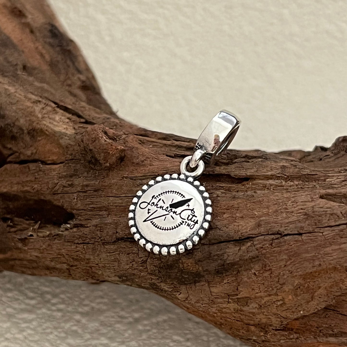 Johnson City Compass Exclusive Dangle Charm Pendant for Pandora Bracelet