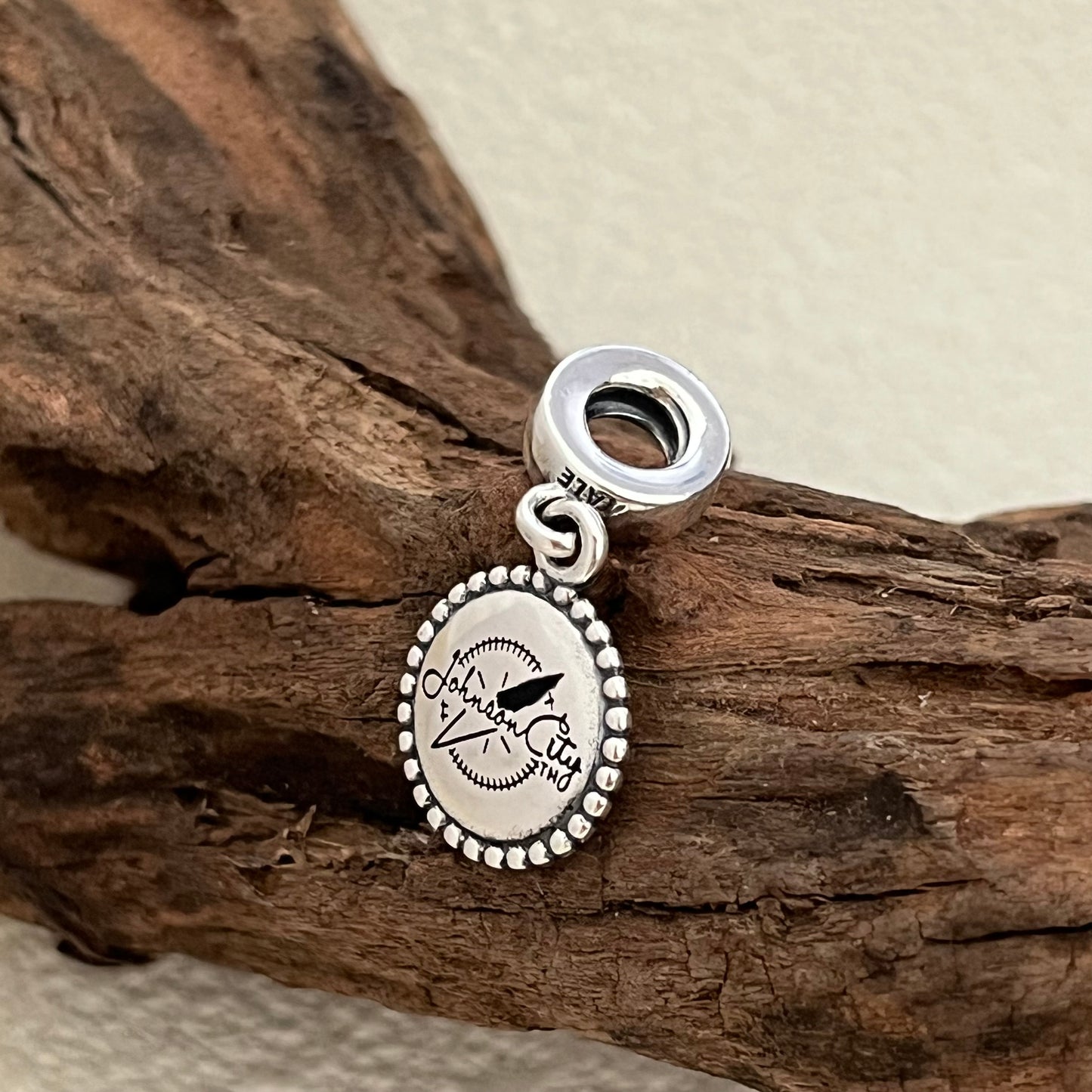 Johnson City Compass Exclusive Dangle Charm Pendant for Pandora Bracelet