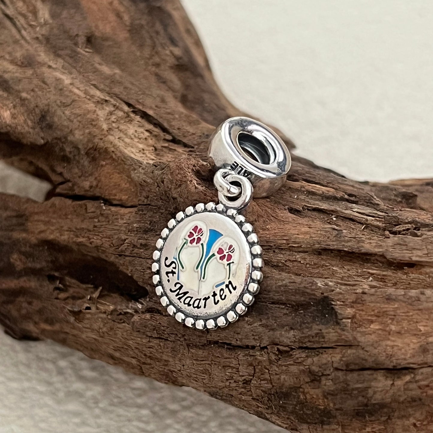 St Maarten Exclusive Dangle Charm Pendant for Pandora Bracelet