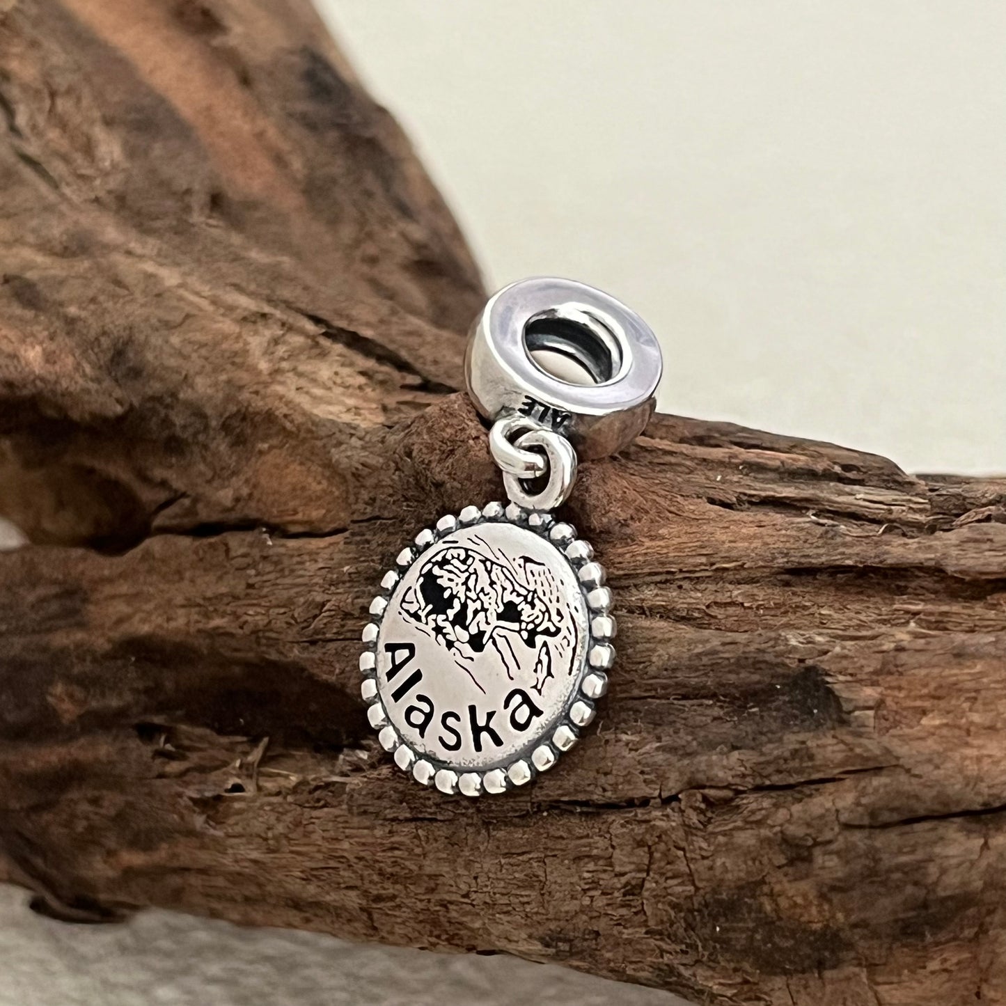 Alaska Bear Exclusive Dangle Charm Pendant for Pandora Bracelet-Black
