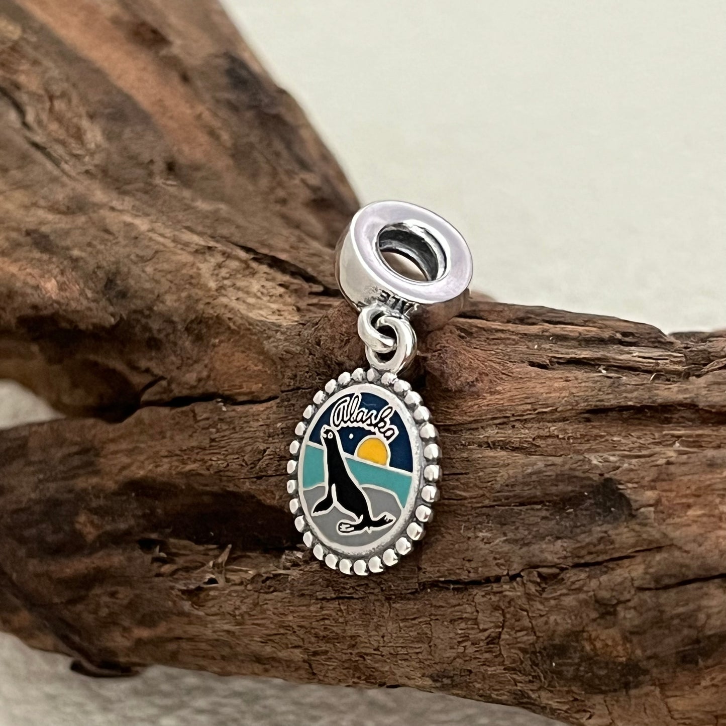 Alaska Seal Exclusive Dangle Charm Pendant for Pandora Bracelet