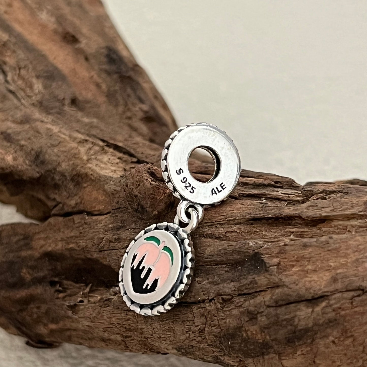 Georgia Atlanta City Peach Exclusive Dangle Charm Pendant for Pandora Bracelet
