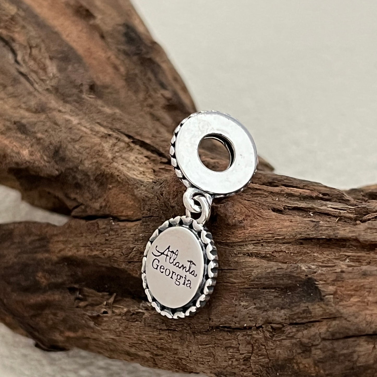 Georgia Atlanta City Peach Exclusive Dangle Charm Pendant for Pandora Bracelet