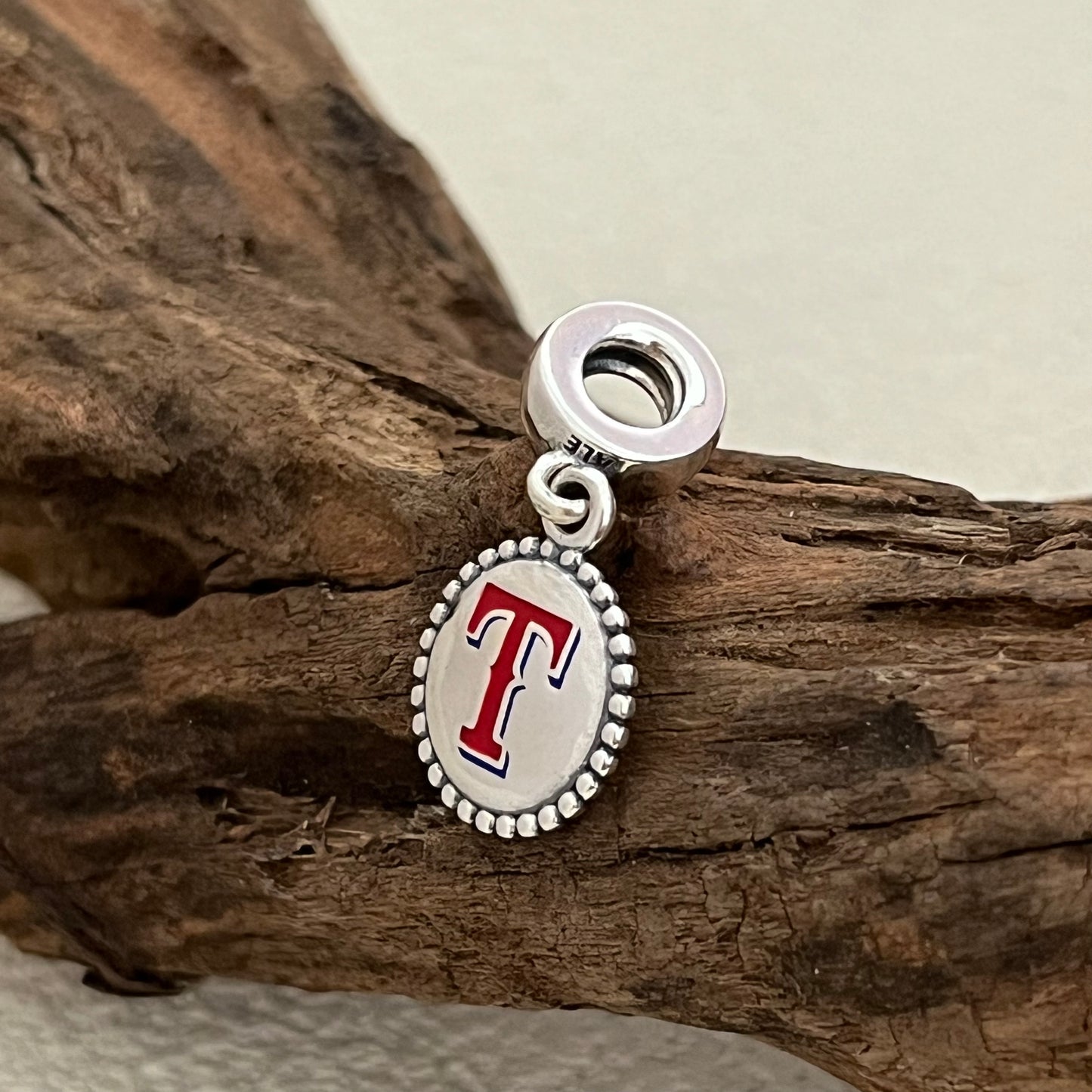 Texas Rangers Baseball Exclusive Dangle Charm Pendant for Pandora Bracelet