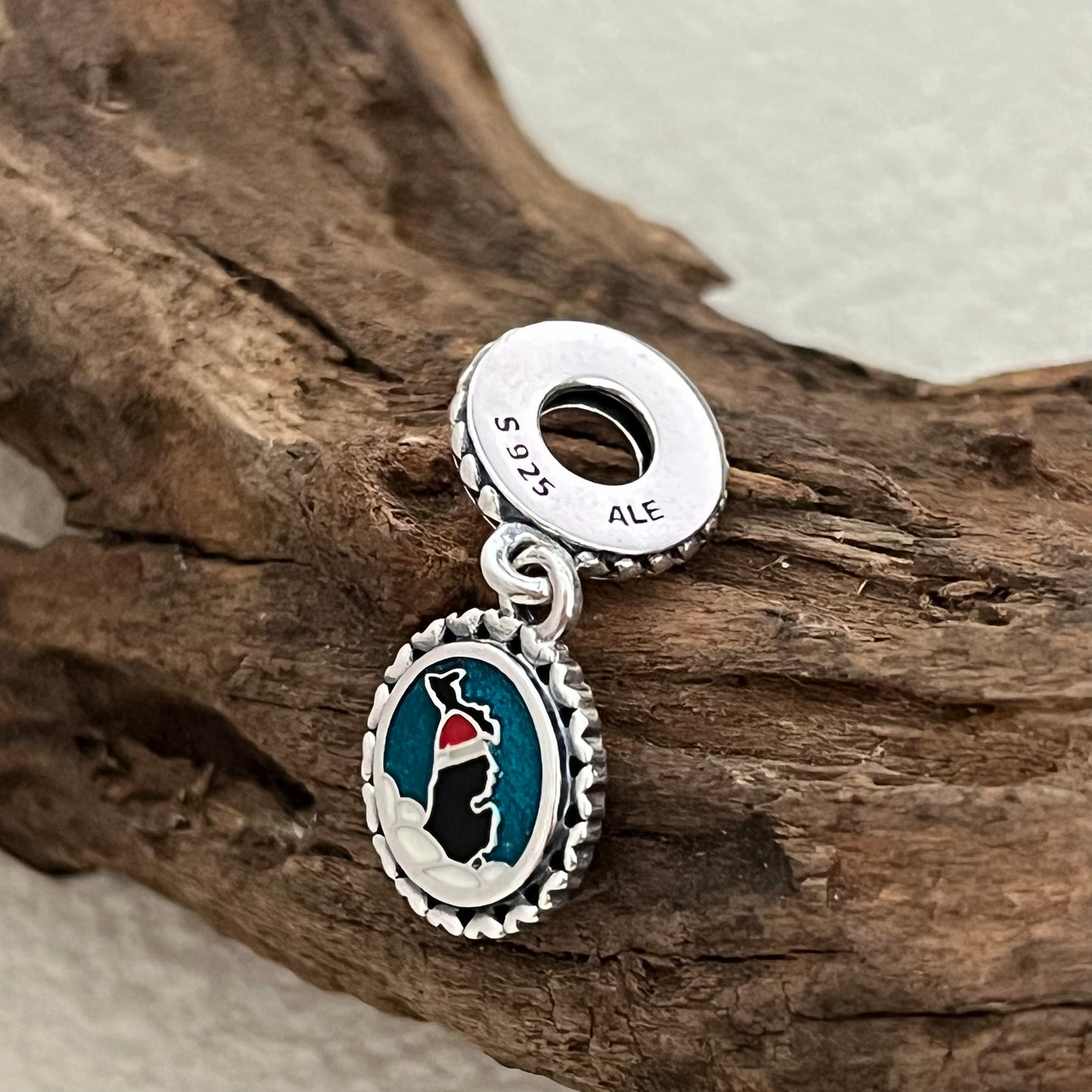 Michigan Merry Christmas Gift Exclusive Dangle Charm Pendant for Pandora Bracelet