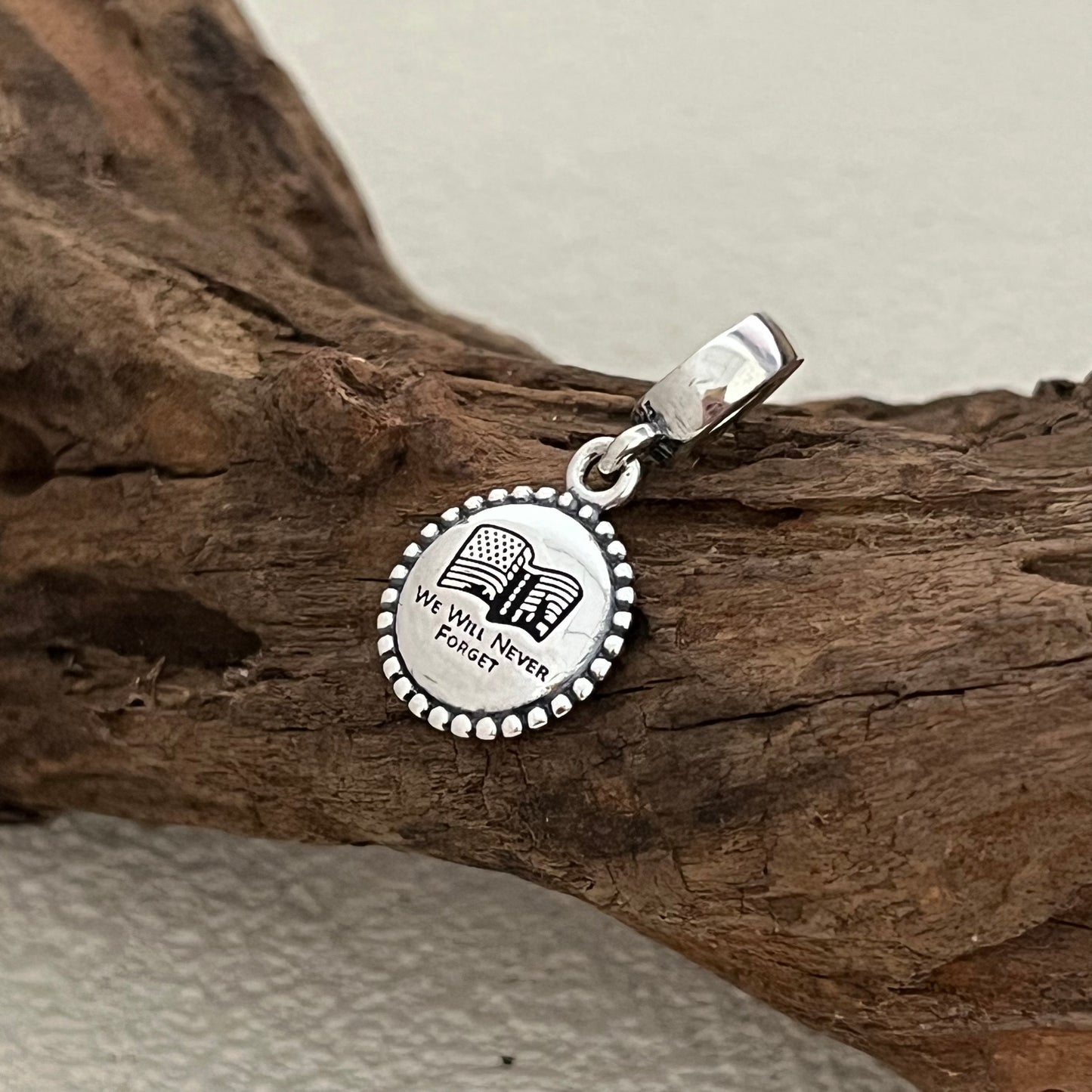We Will Never Forget 9/11 Exclusive Dangle Charm Pendant for Pandora Bracelet