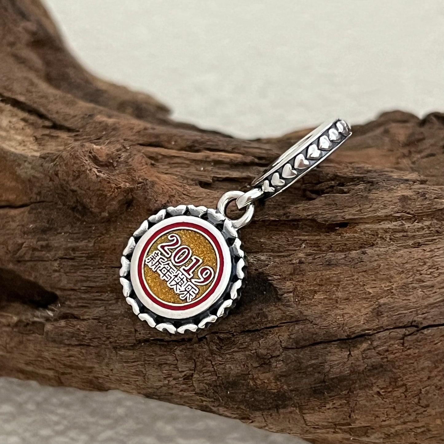 Happy New Year 2019 Pig Year China Exclusive Dangle Charm Pendant for Pandora Bracelet