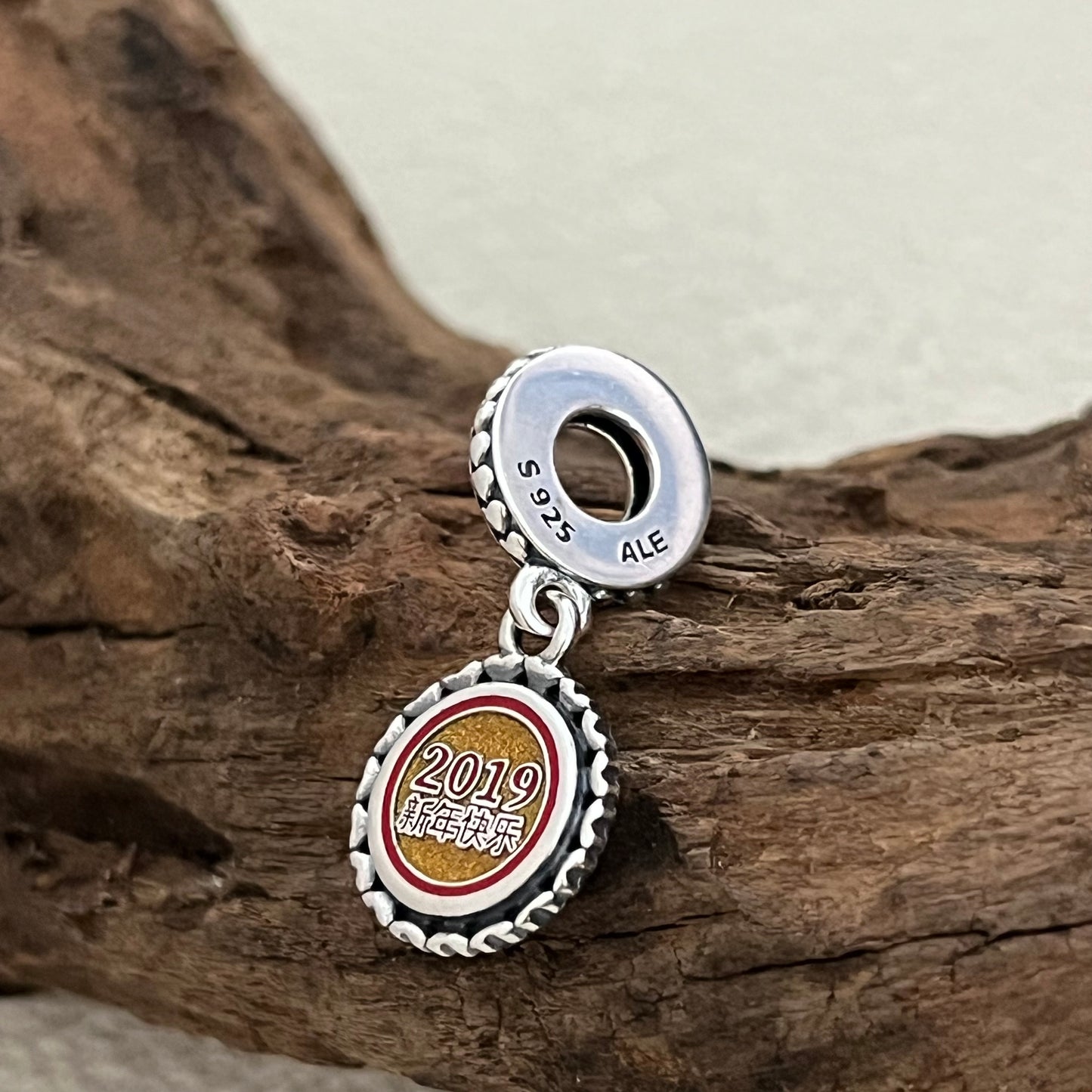 Happy New Year 2019 Pig Year China Exclusive Dangle Charm Pendant for Pandora Bracelet